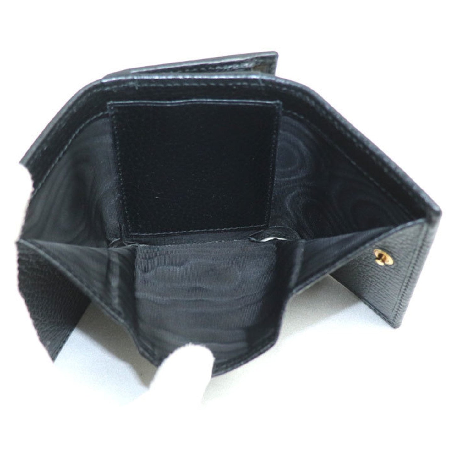 Gucci Black Leather Wallet (Tri-Fold) ( )