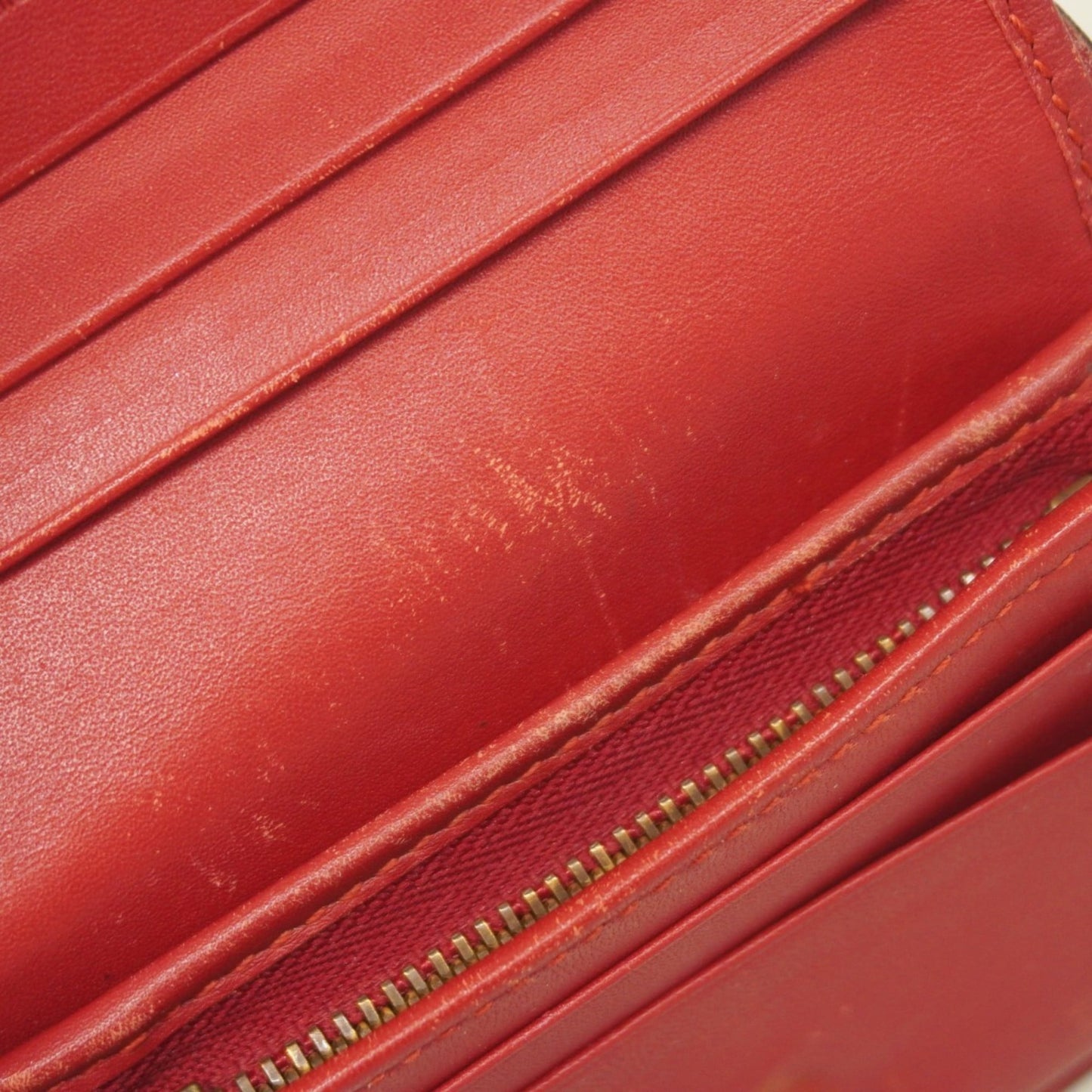 Gucci Brown Red Color Pvc Wallet (Bi-Fold) ( )