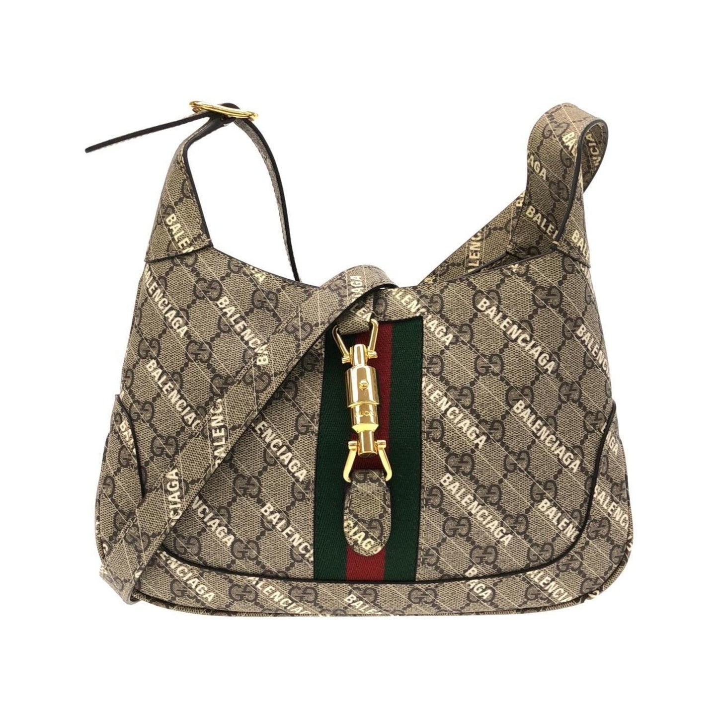 Gucci Beige White Gg Supreme Shoulder Bag ( )