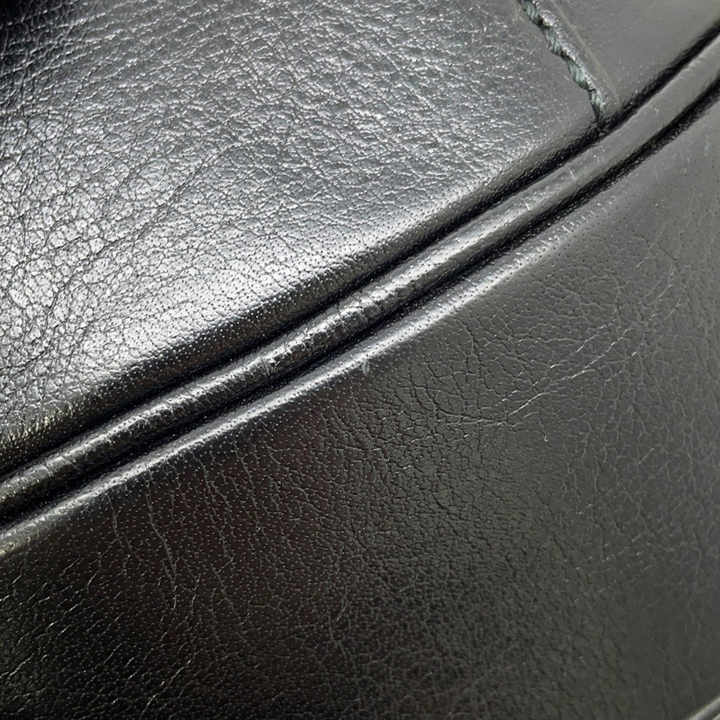 Gucci Black Leather Handbag Shoulder Bag ( )