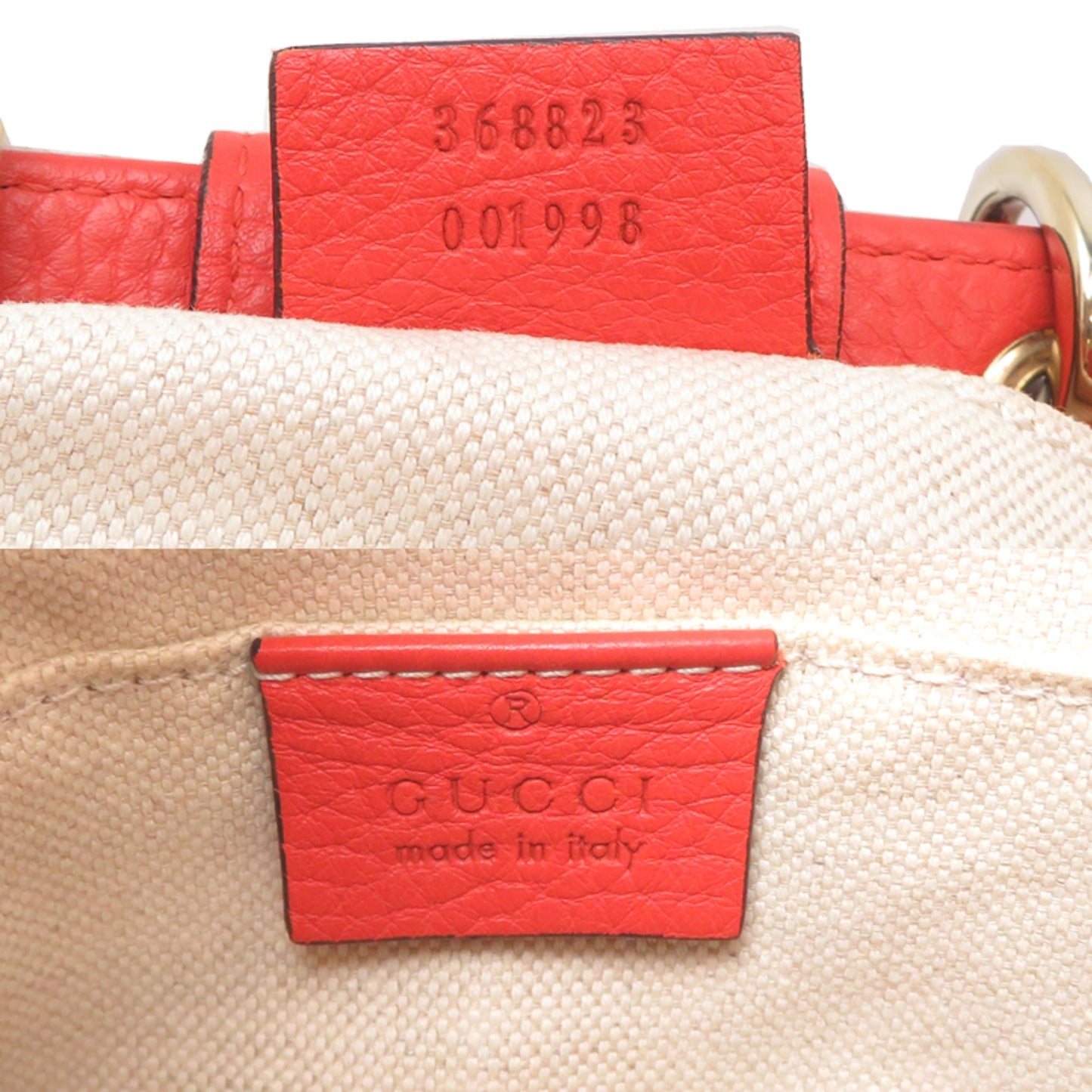 Gucci Orange Leather Handbag ( )