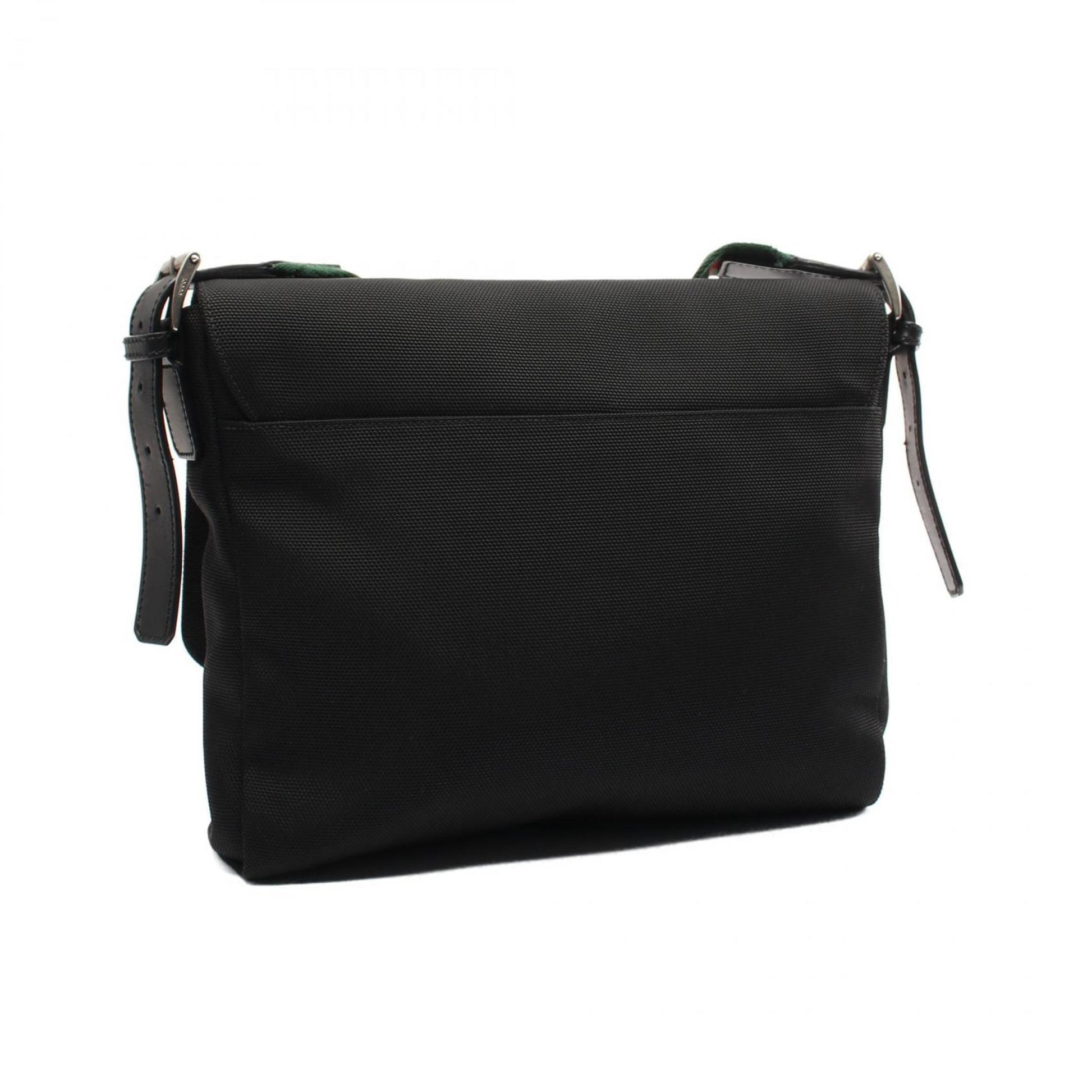 Gucci Nylon Leather Canvas Shoulder Bag