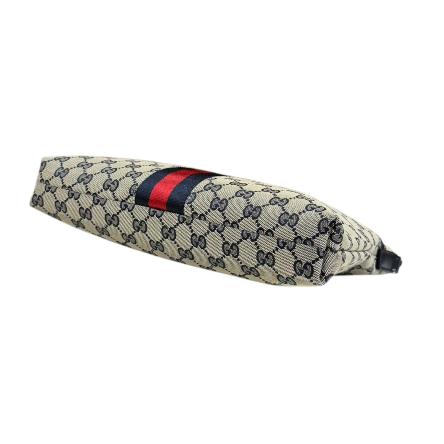 Gucci Gg Canvas Beige Navy Gg Canvas Shoulder Bag ( )