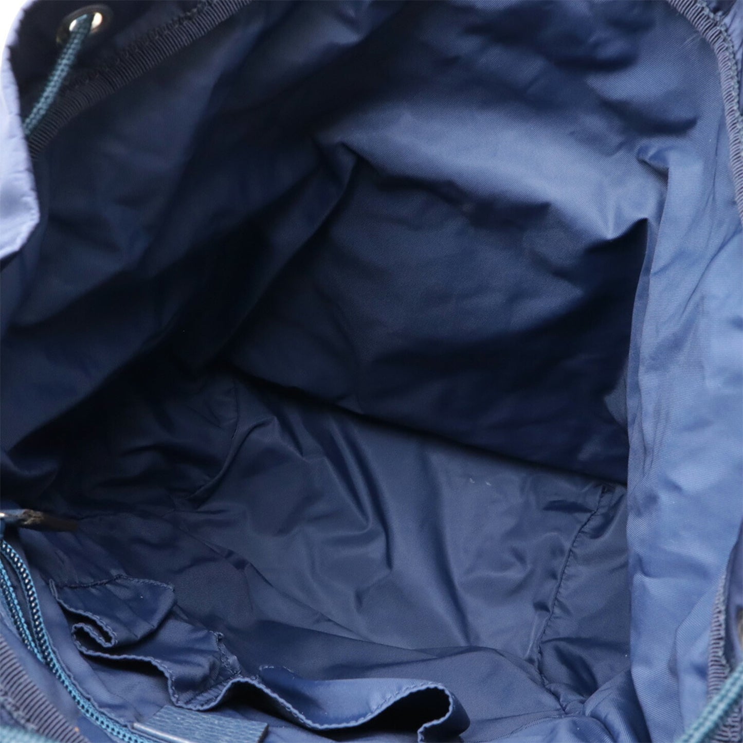 Gucci Navy Nylon Leather Backpack ( )