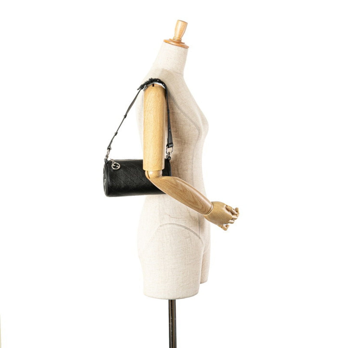 Gucci Black Leather Shoulder Bag ( )