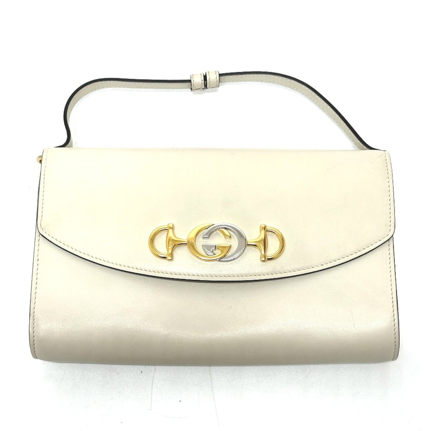 Gucci White Leather Shoulder Bag ( )