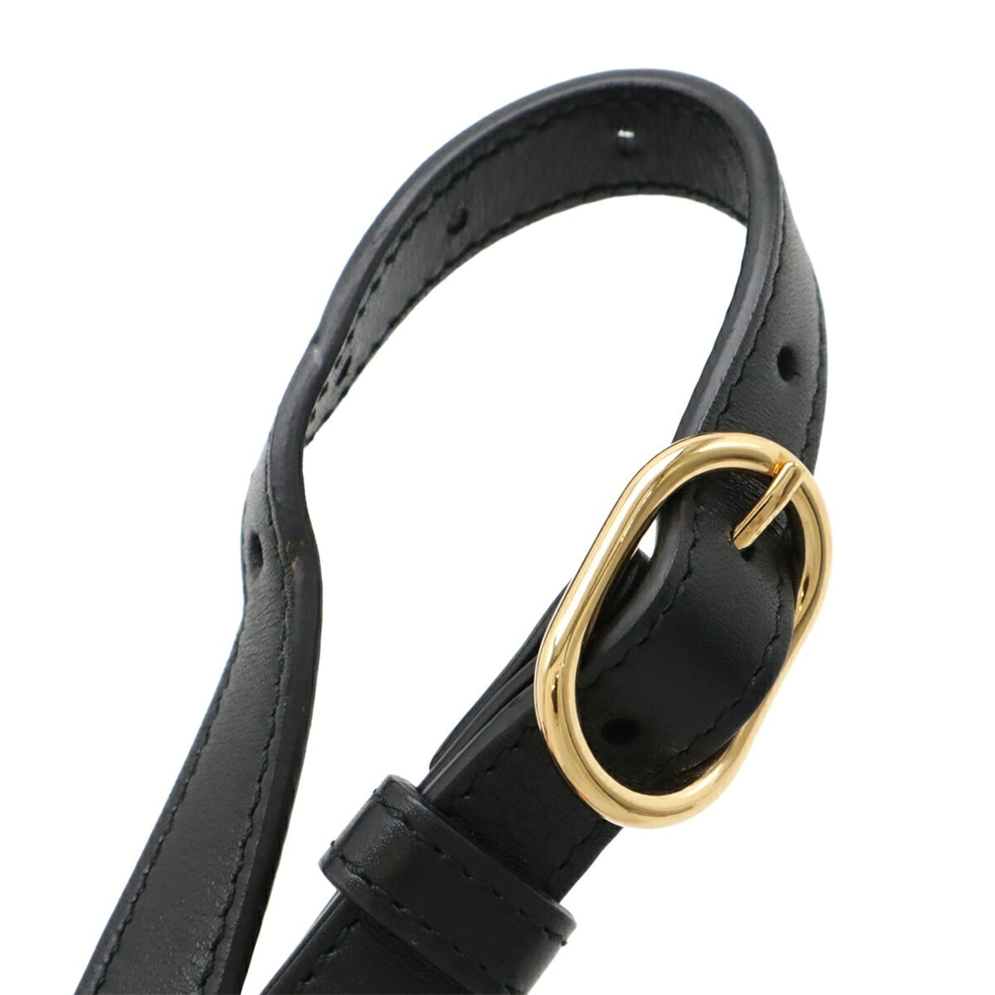 Gucci Gg Marmont Black Leather Pochette Shoulder Bag ( )