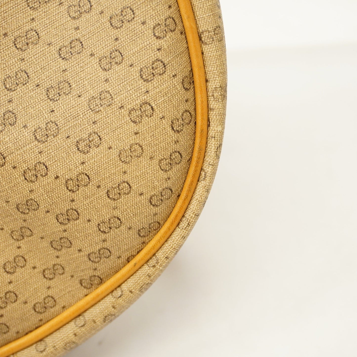 GUCCI Auth  Sherry Line Micro GG 007 89 1095 Women's PVC Shoulder Bag Beige
