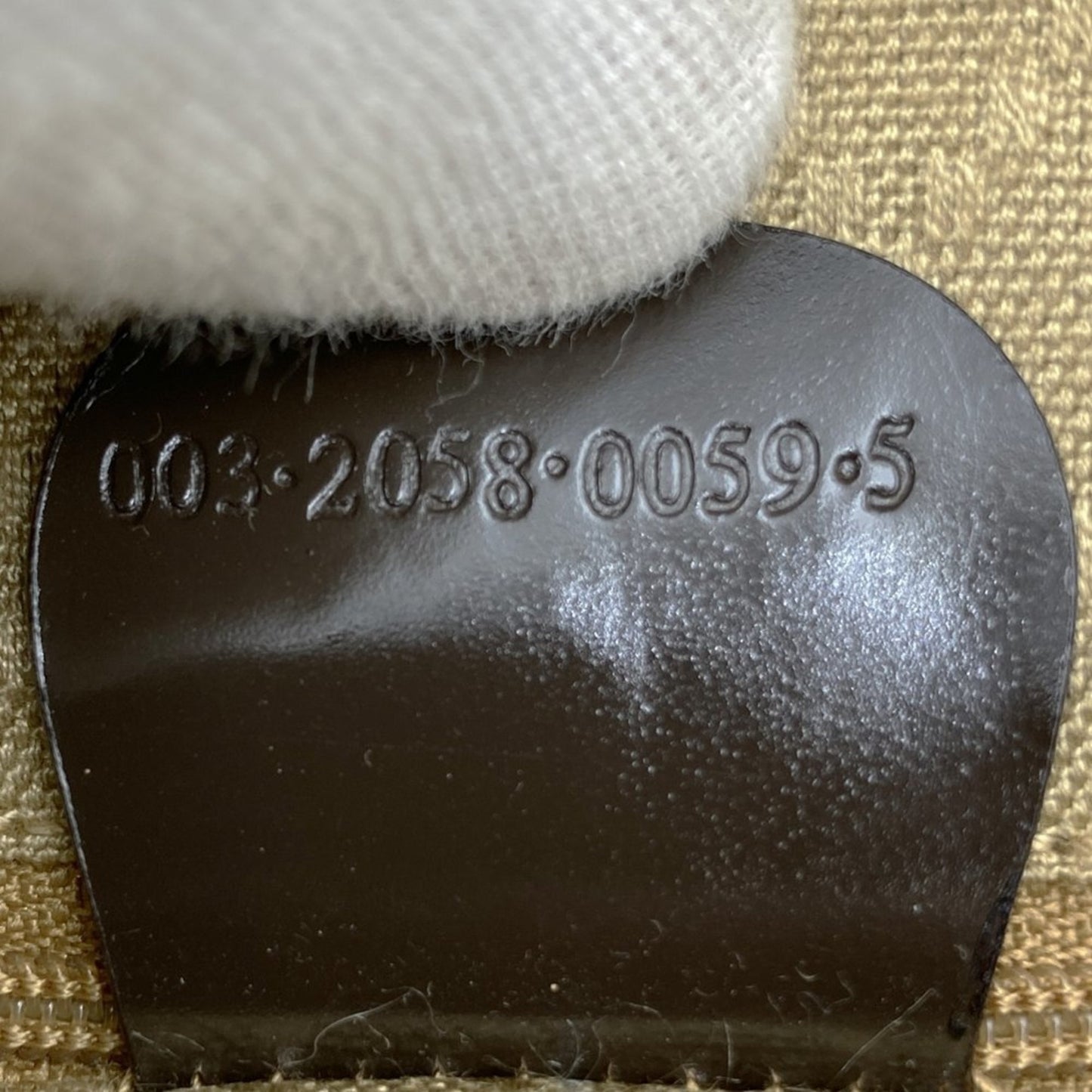 Gucci Brown Leather Nylon Sling Bag ( )