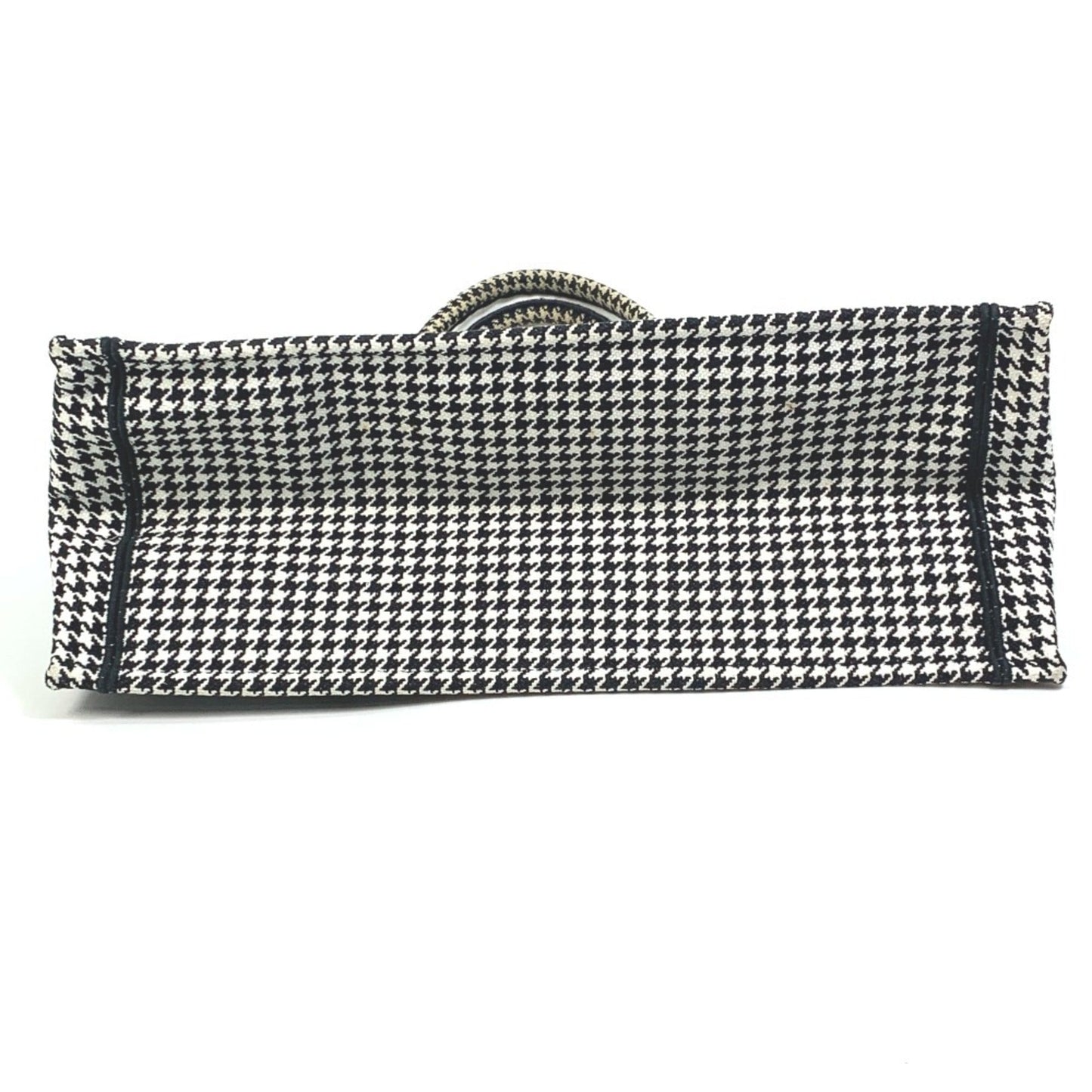 Christian Dior Black White Canvas Shoulder Bag Tote Bag ()