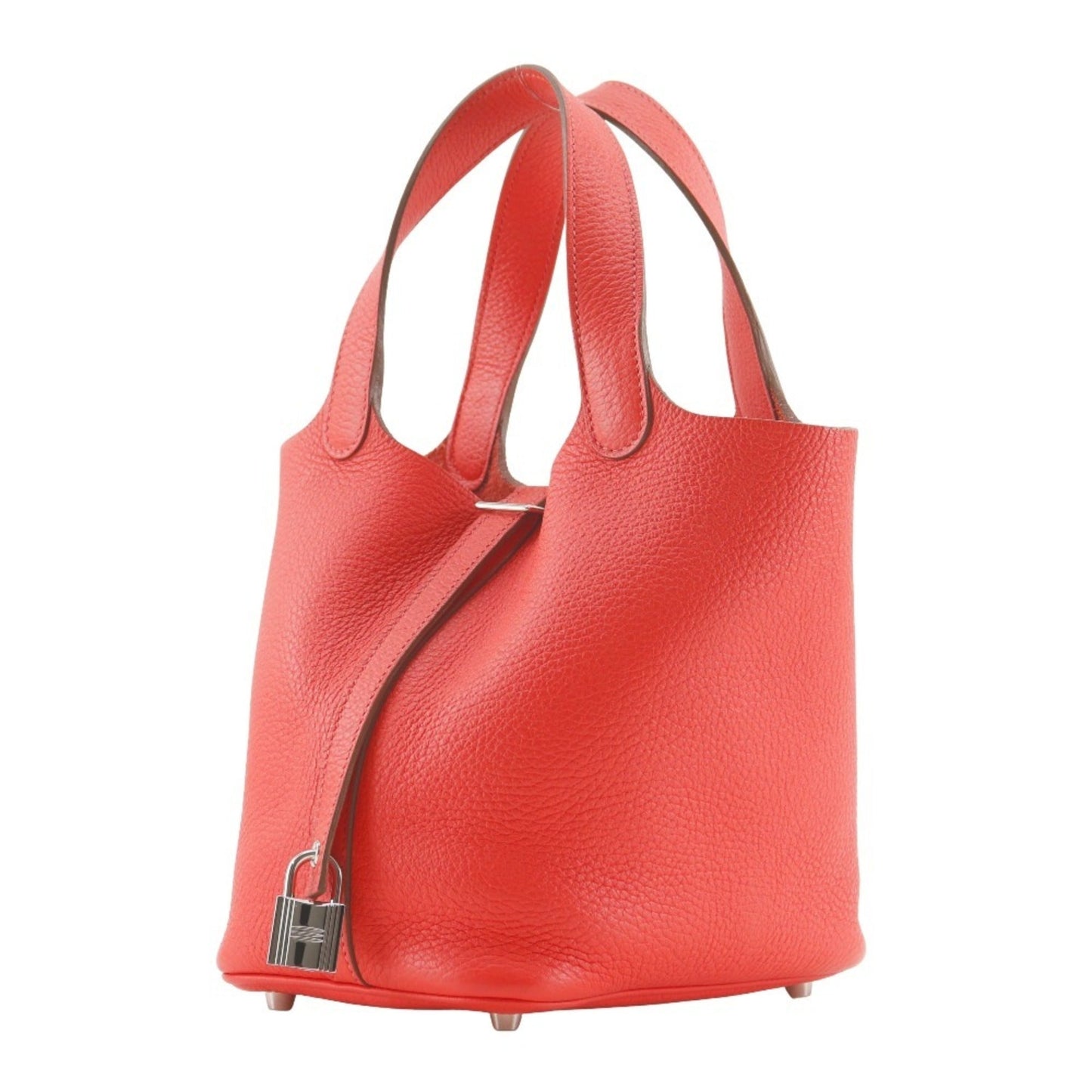 Hermes Picotin Pink Taurillon Clemence Leather Handbag ( )