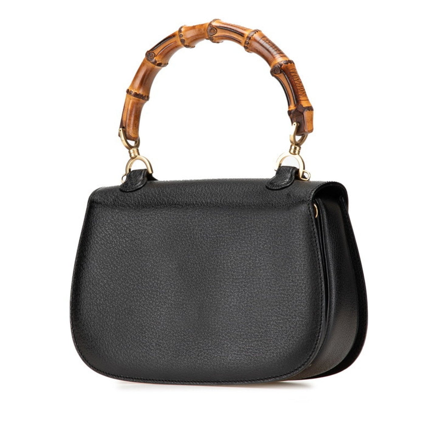 Gucci Black Leather Handbag Shoulder Bag ( )