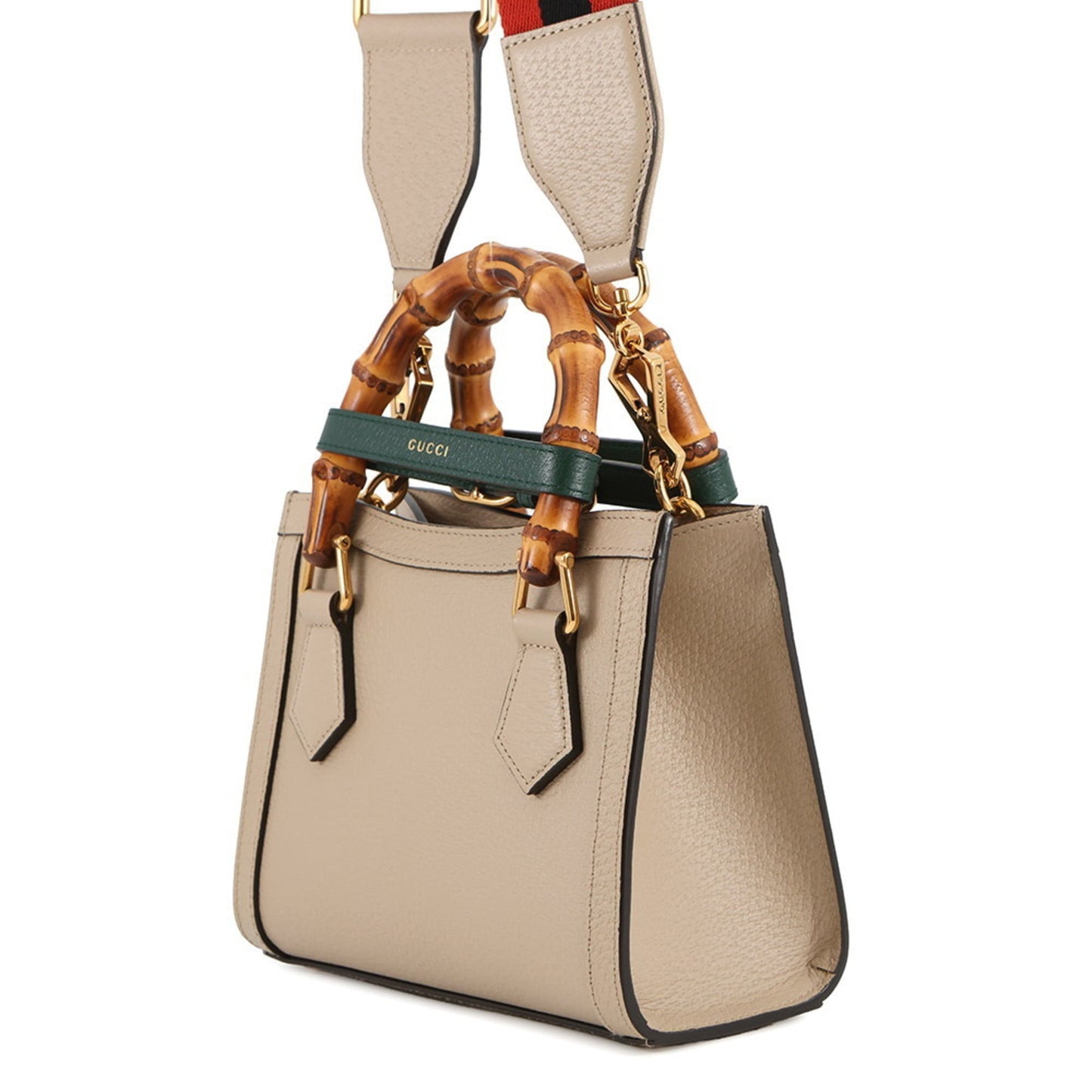 Gucci Beige Leather Handbag Shoulder Bag ( )