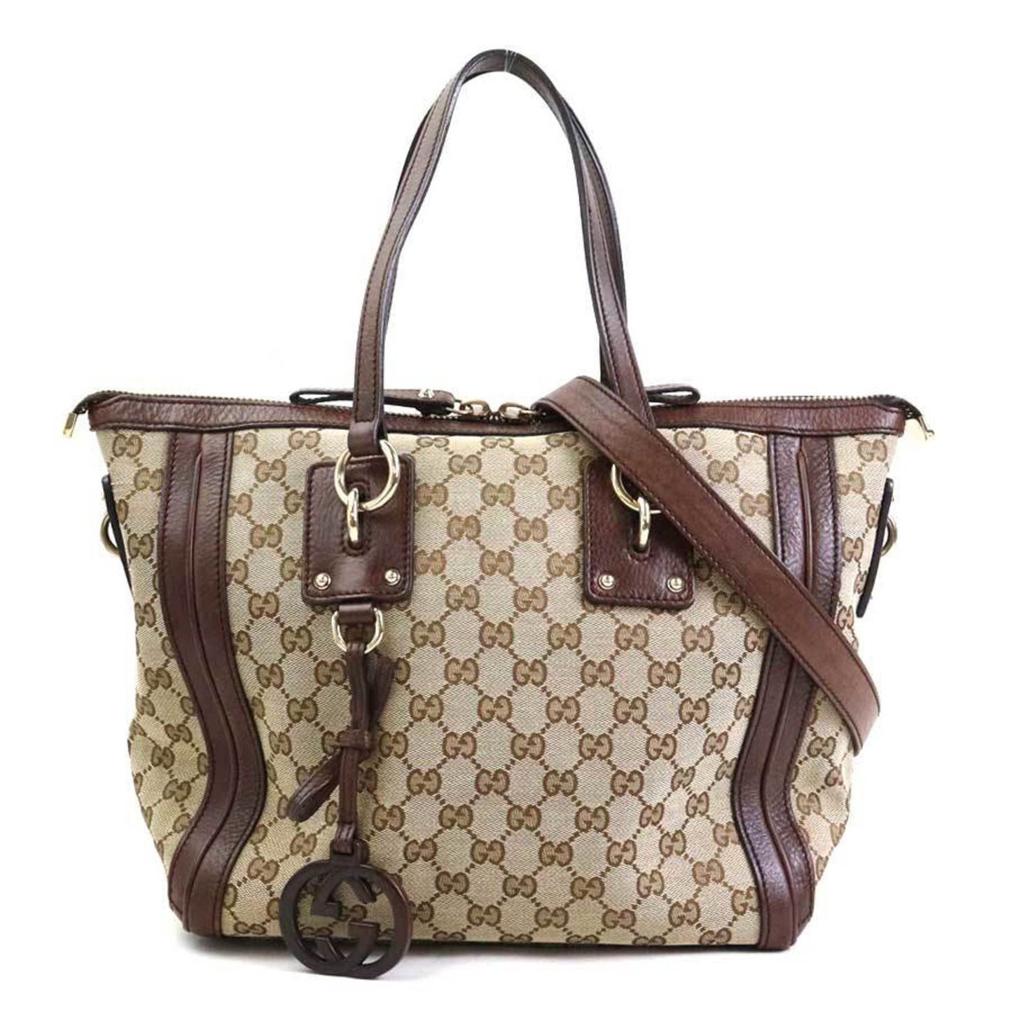 Gucci Brown Gg Canvas Handbag Shoulder Bag ( )