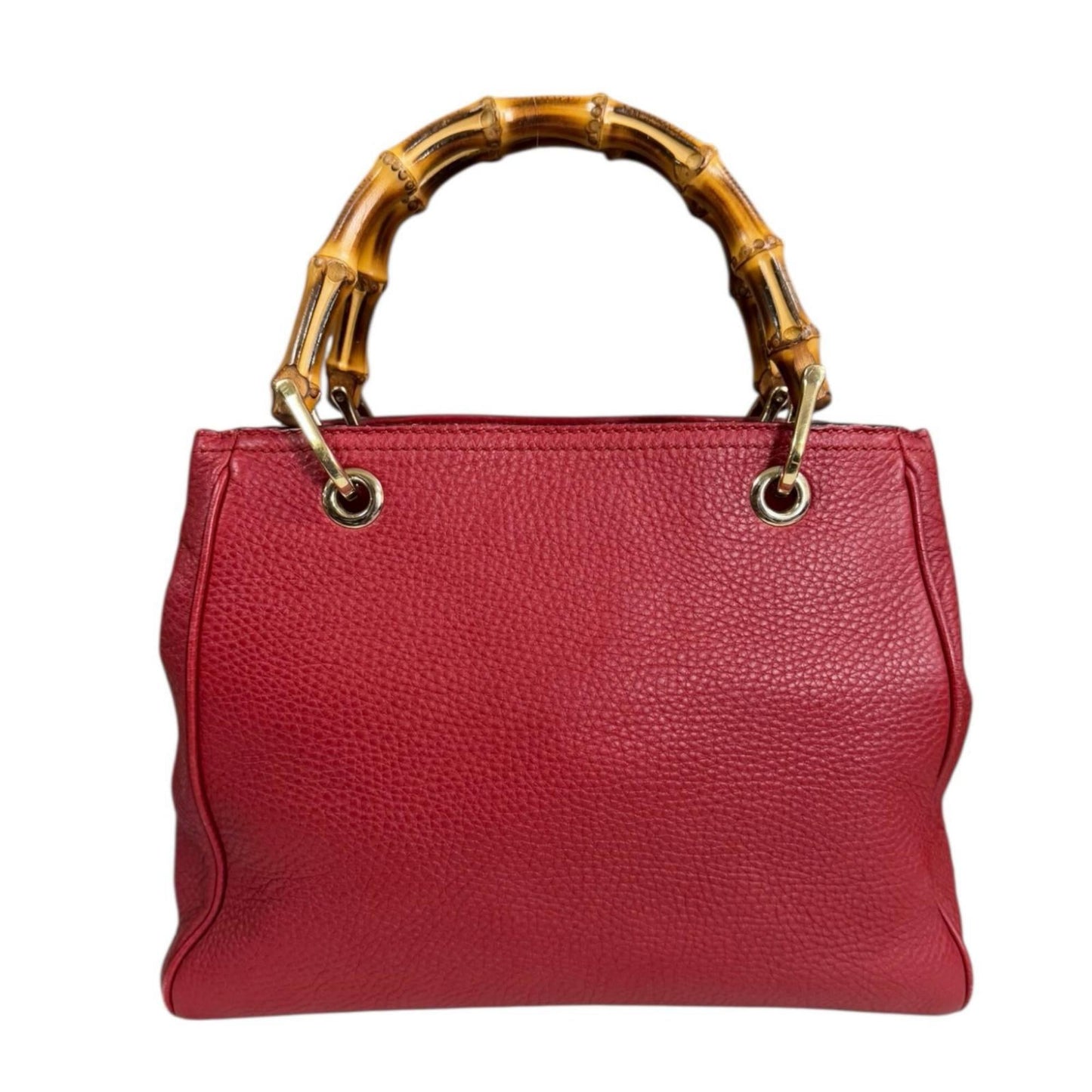 Gucci Red Color Bamboo Shoulder Bag ( )