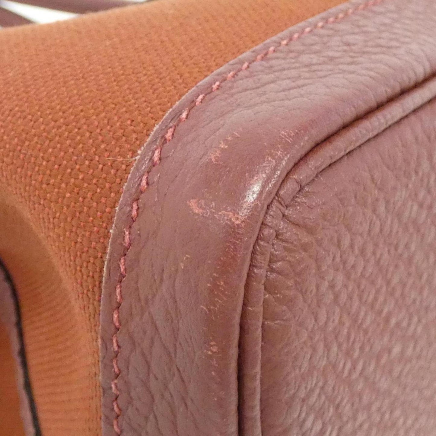 Hermes Garden Rouge H Country Leather Handbag ( )