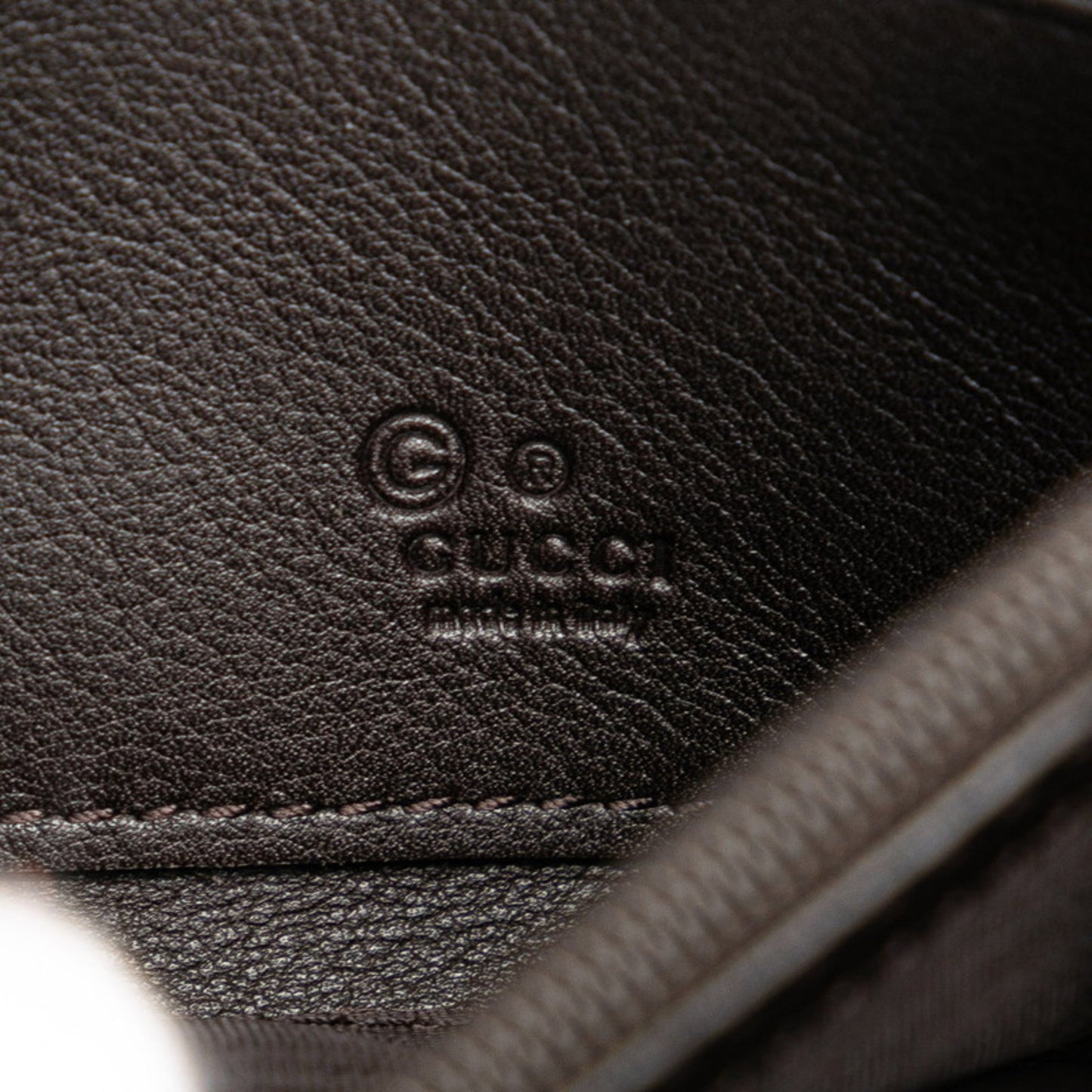Gucci Brown Leather Long Wallet (Bi-Fold) ( )