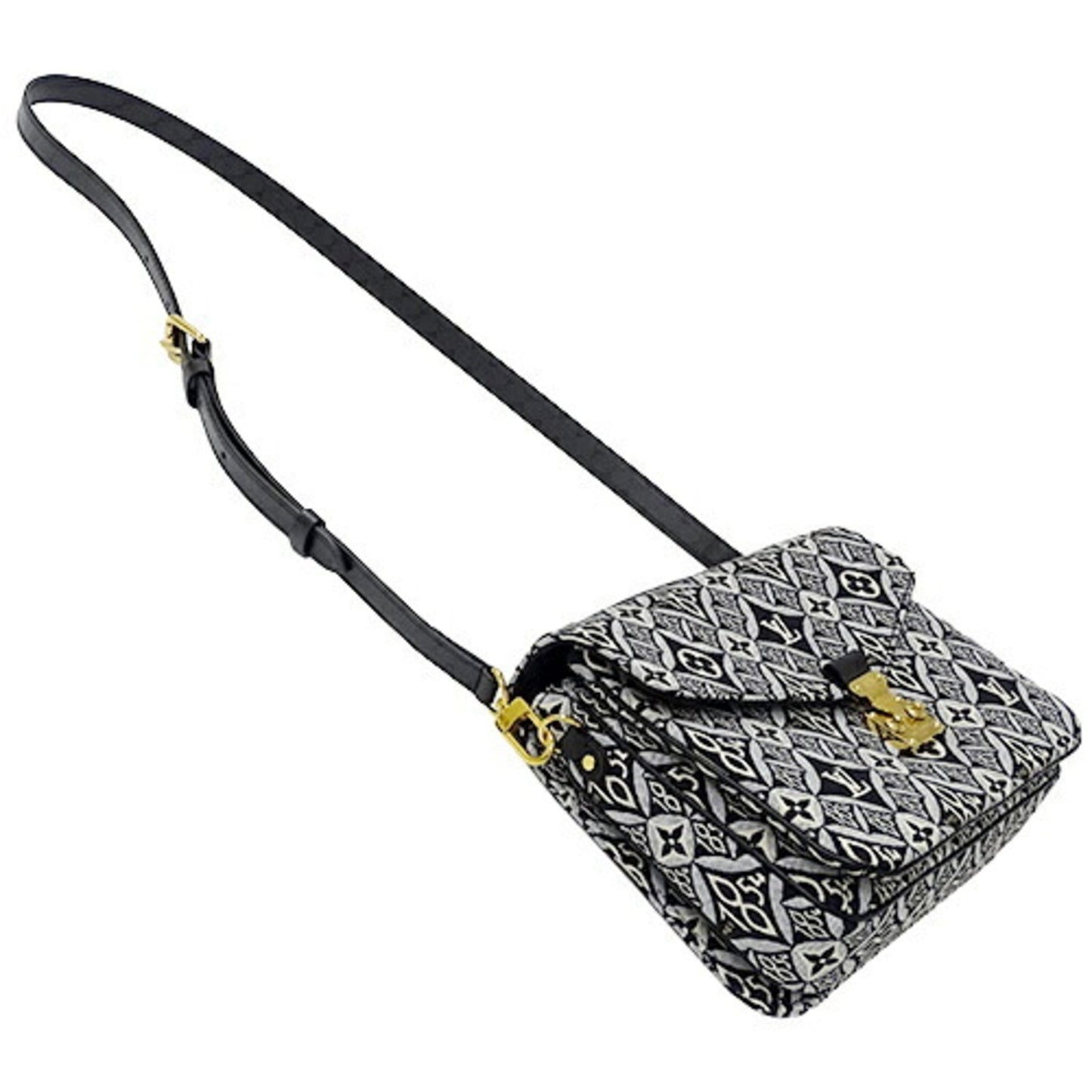 LOUIS VUITTON Bag Monogram Jacquard SINCE 1854 Ladies Handbag Shoulder Pochette Metis MM Gray 2020 Collection