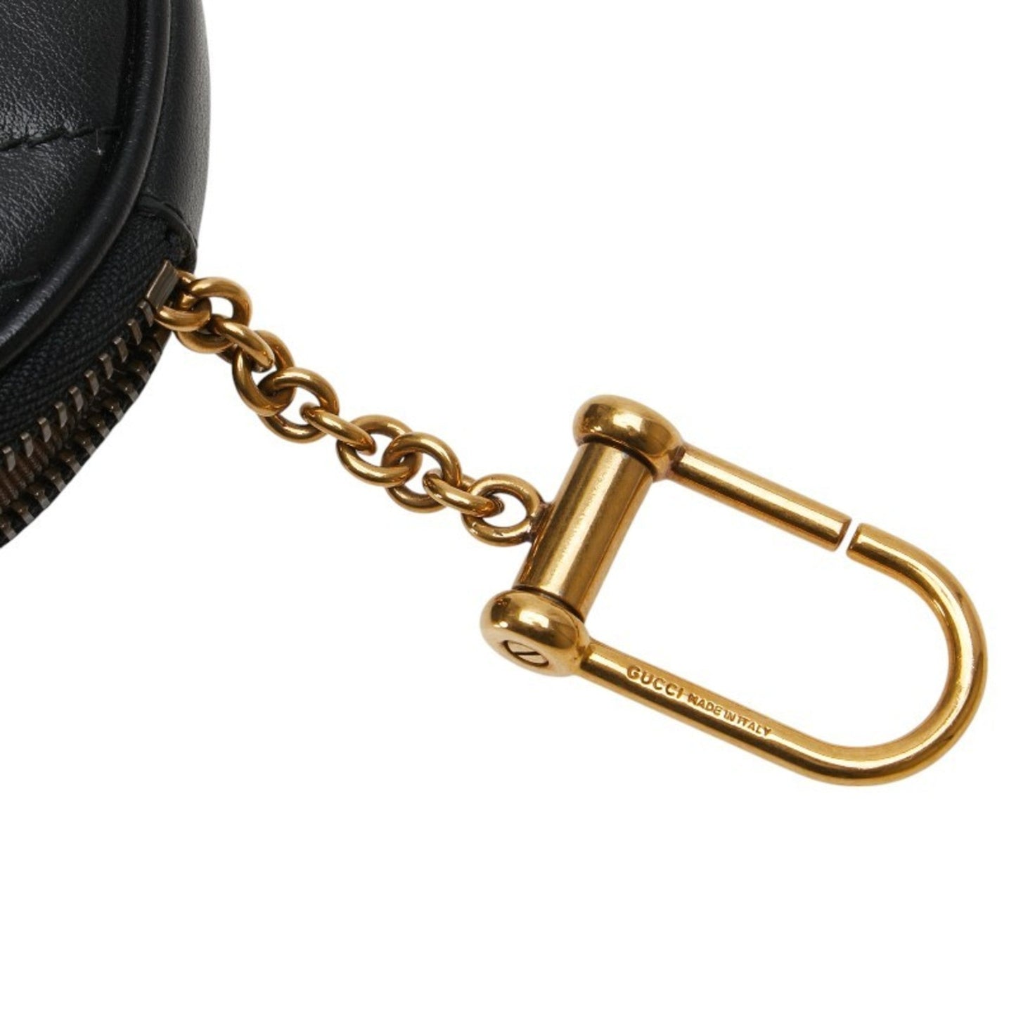 Gucci Black Leather Coin Purse/Coin Case ( )