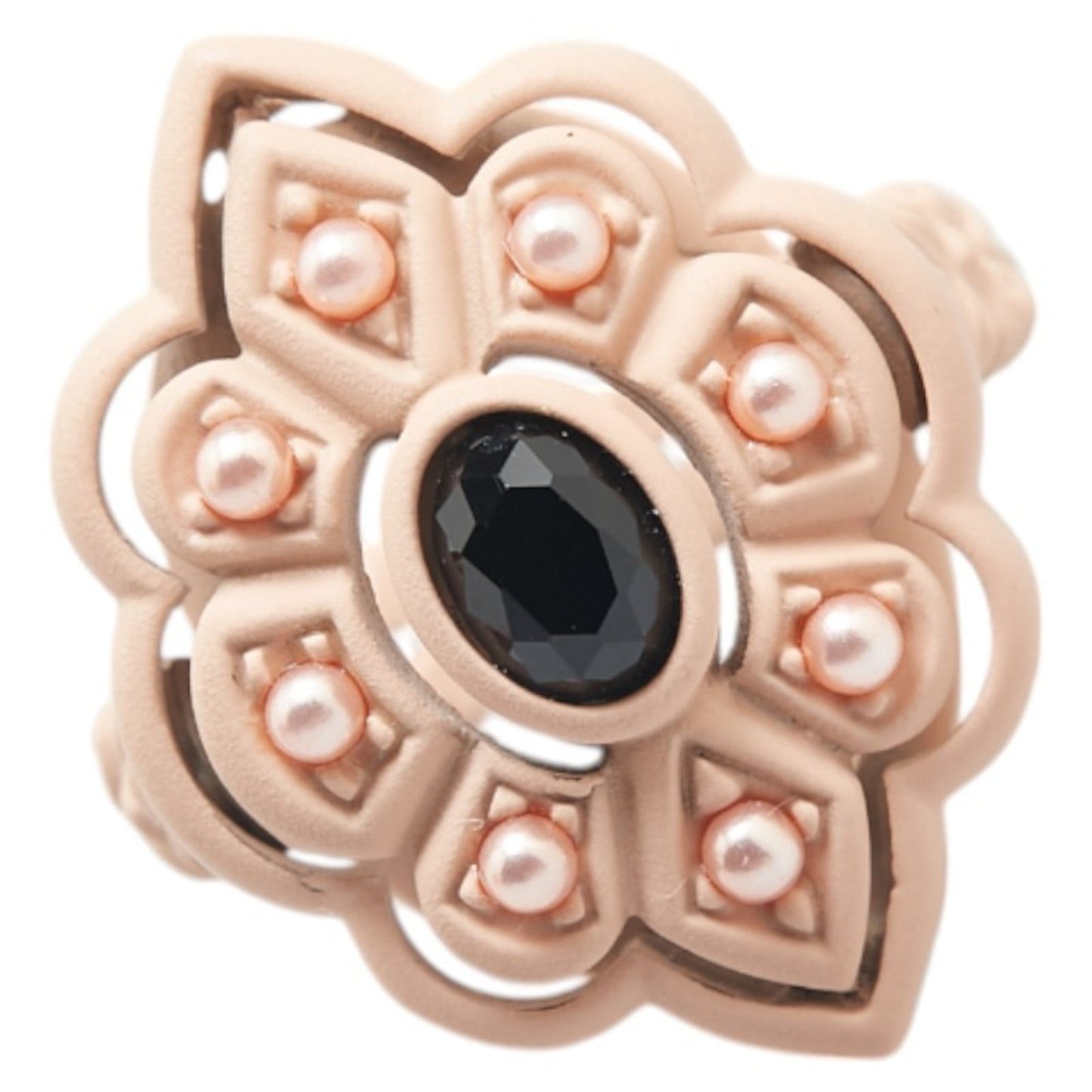 Gucci Pink Artificial Pearl Plastic Band Ring ( )