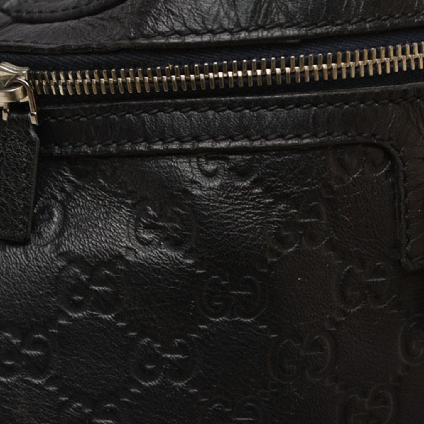 Gucci Navy Red Color Leather Sling Bag ( )