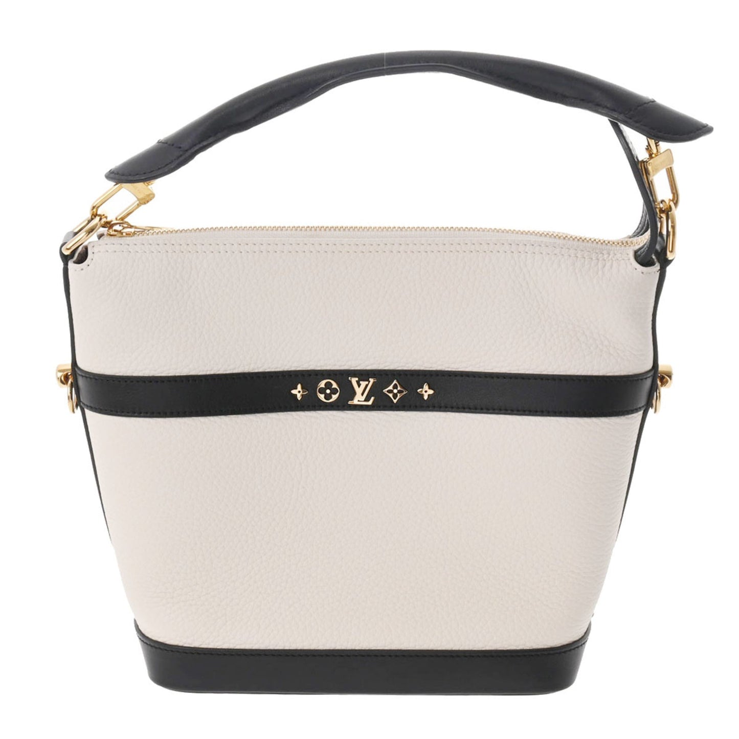 LOUIS VUITTON Cruiser PM Ivory Black M57813 Ladies Calf Bag