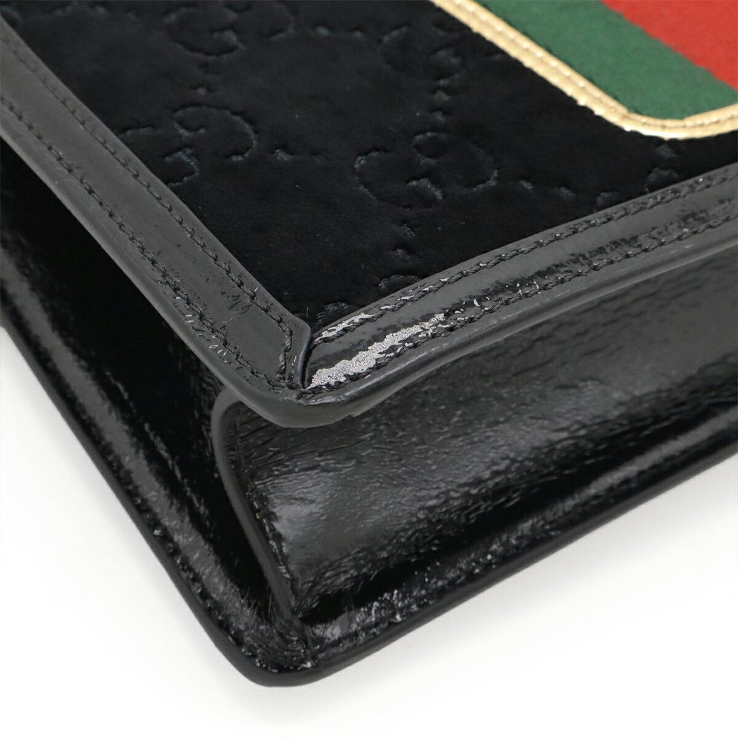 Gucci Black Green Red Color Shoulder Bag ( )