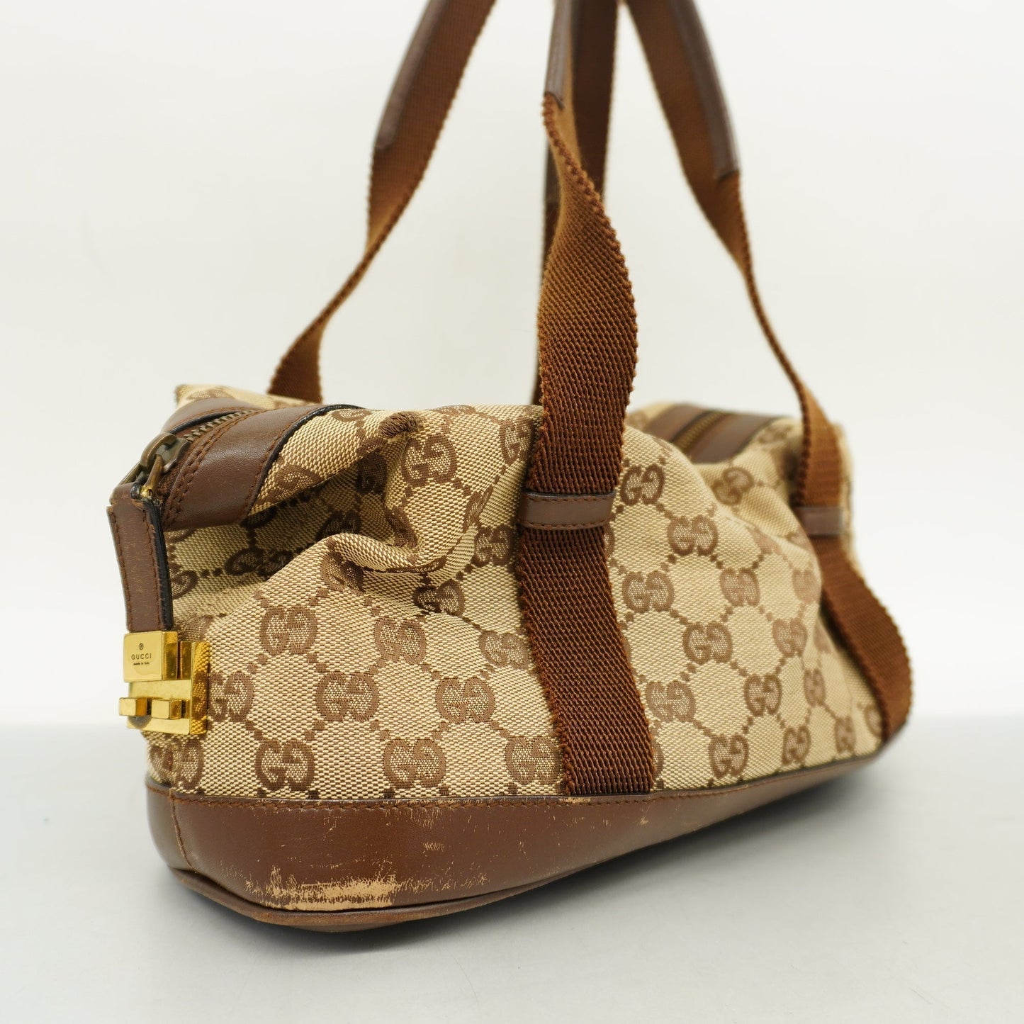 GUCCI Auth  Handbag 92734 Women's GG Canvas Beige
