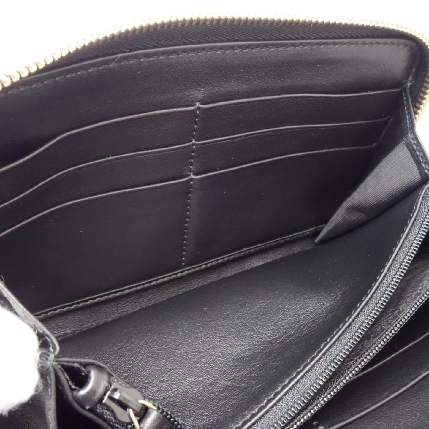 Gucci Black Leather Long Wallet (Bi-Fold) ( )