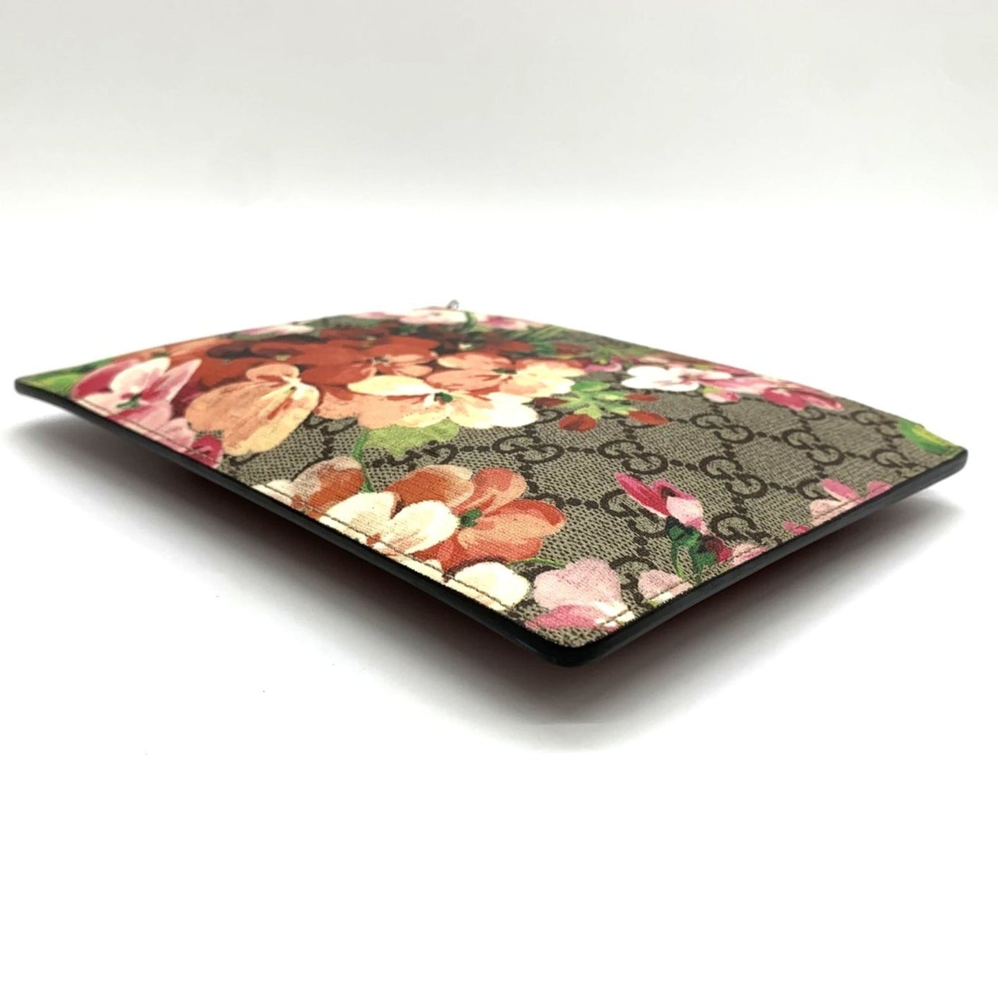 Gucci Gg Blooms Red Color Gg Supreme Pouch ( )