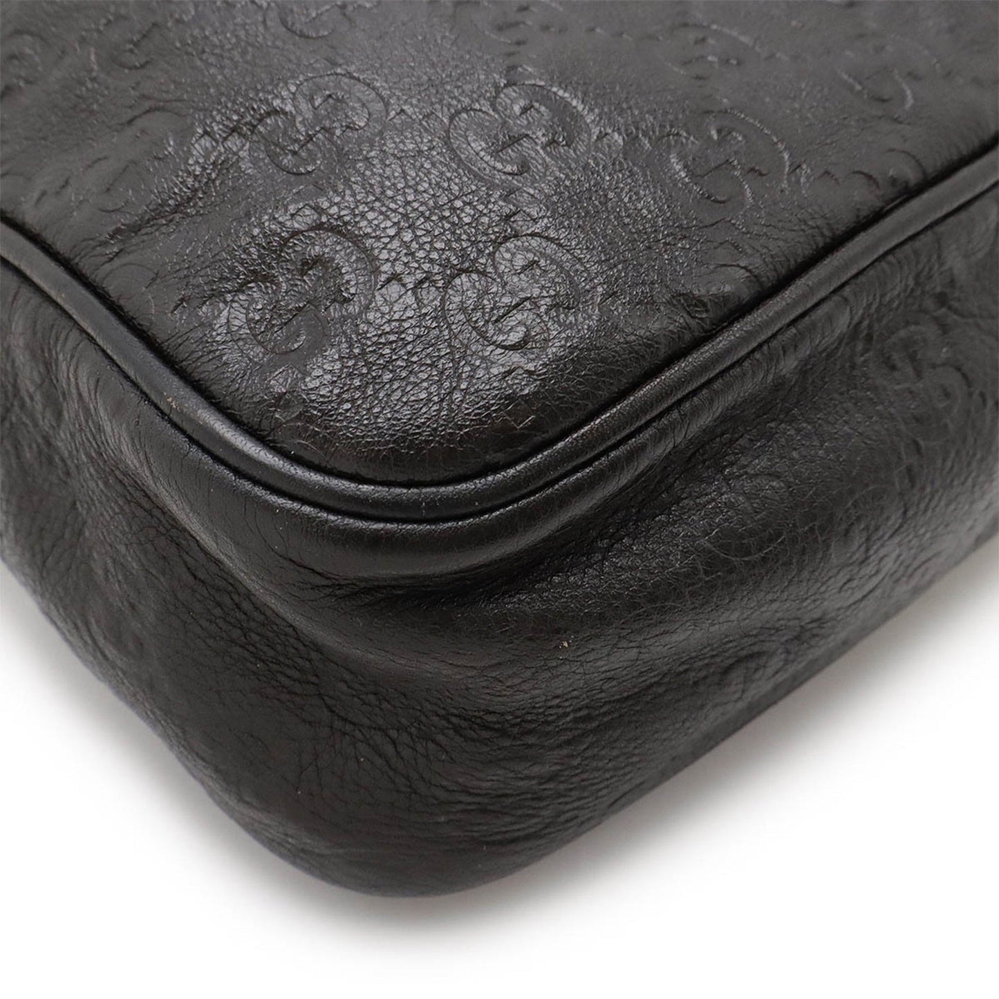 Gucci Dark Brown Leather Shoulder Bag ( )