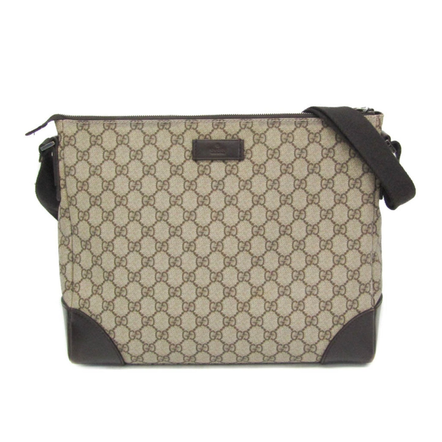 Gucci Beige Brown Gg Supreme Shoulder Bag ( )