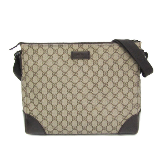 Gucci Beige Brown Gg Supreme Shoulder Bag ( )