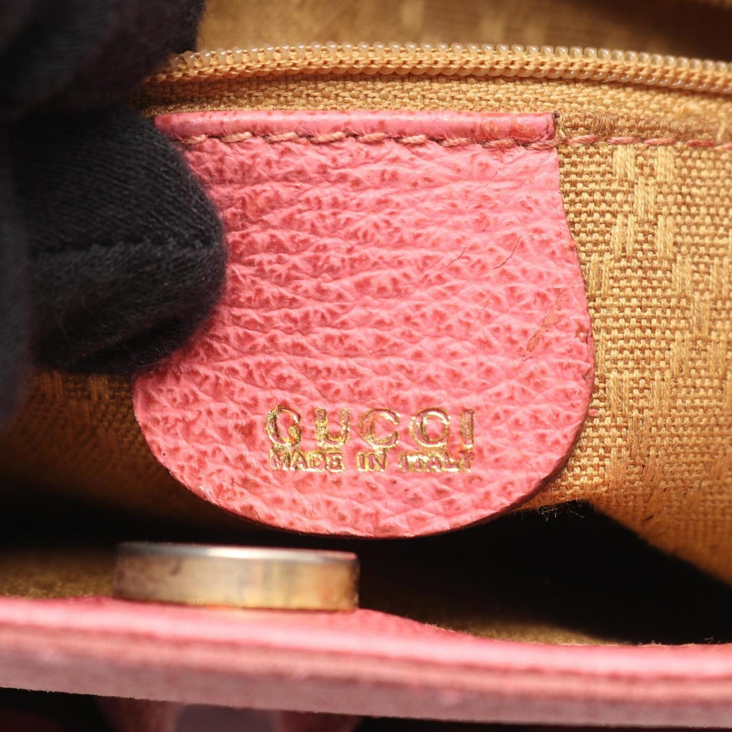 Gucci Pink Suede Leather Handbag ( )