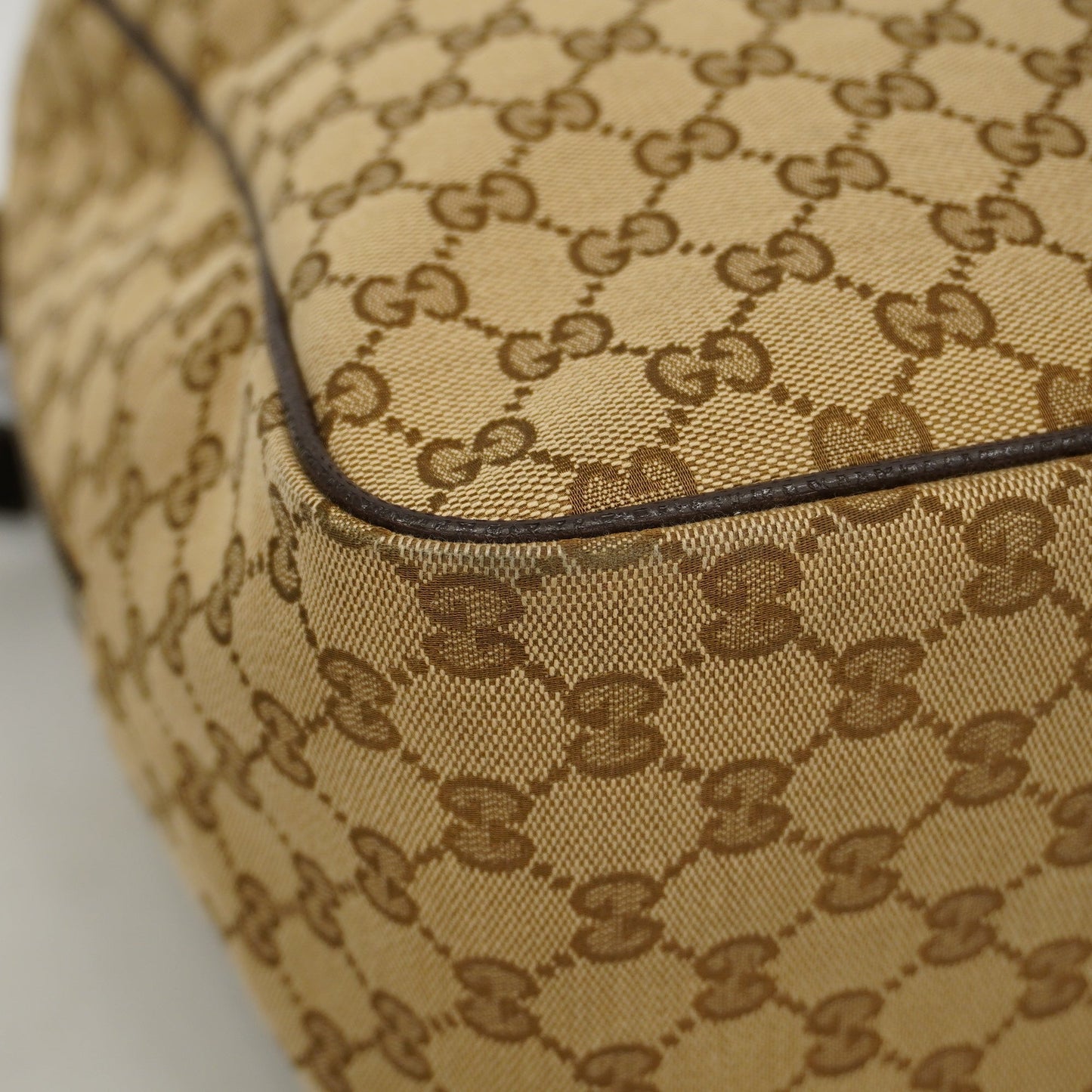 GUCCI Auth  GG Canvas Rucksack 003.1705.0030 Men,Women,Unisex GG Canvas Backpack