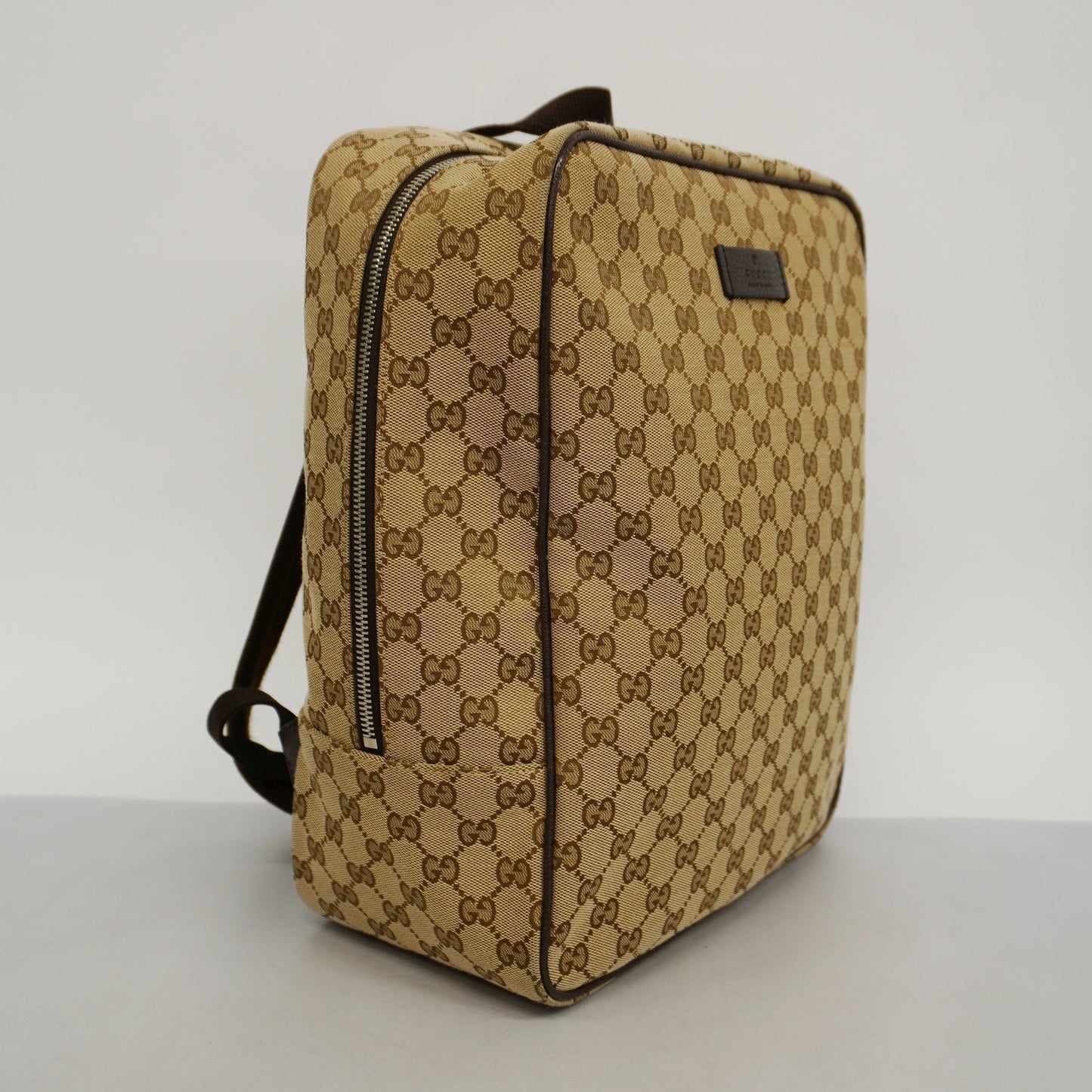 GUCCI Auth  GG Canvas Rucksack 003.1705.0030 Men,Women,Unisex GG Canvas Backpack