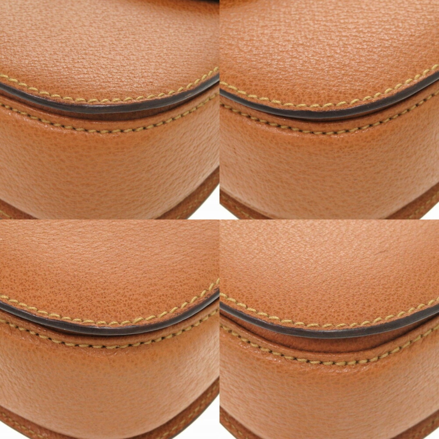 Gucci Brown Bamboo Leather Handbag ( )