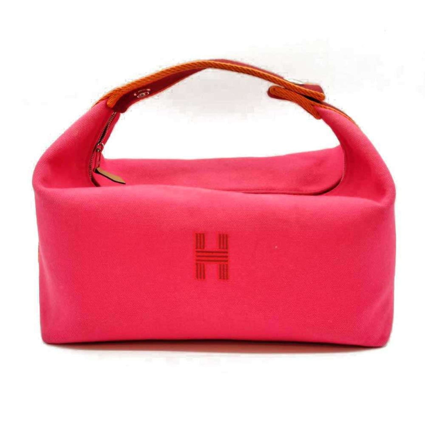 Hermes Pink Canvas Handbag ( )