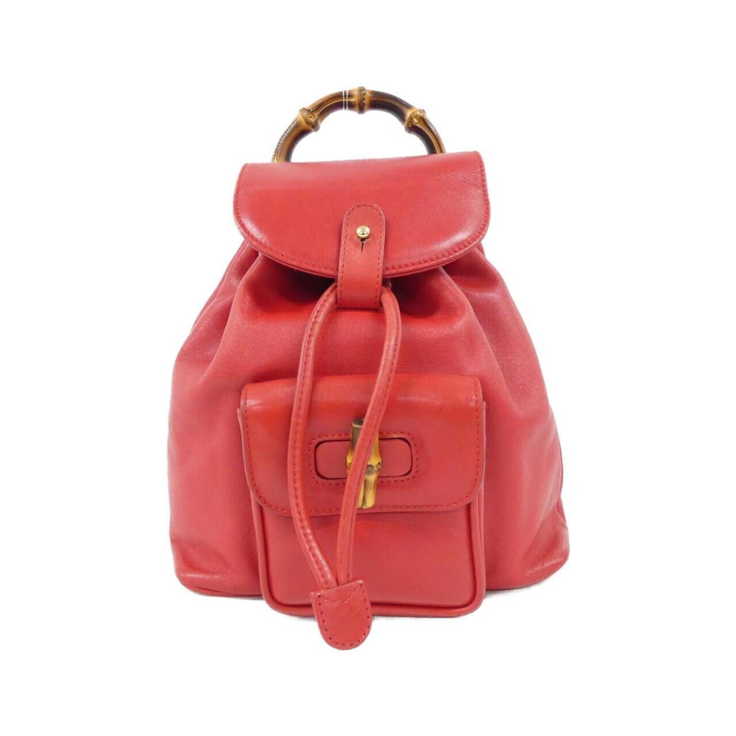 Gucci Red Color Leather Backpack ( )