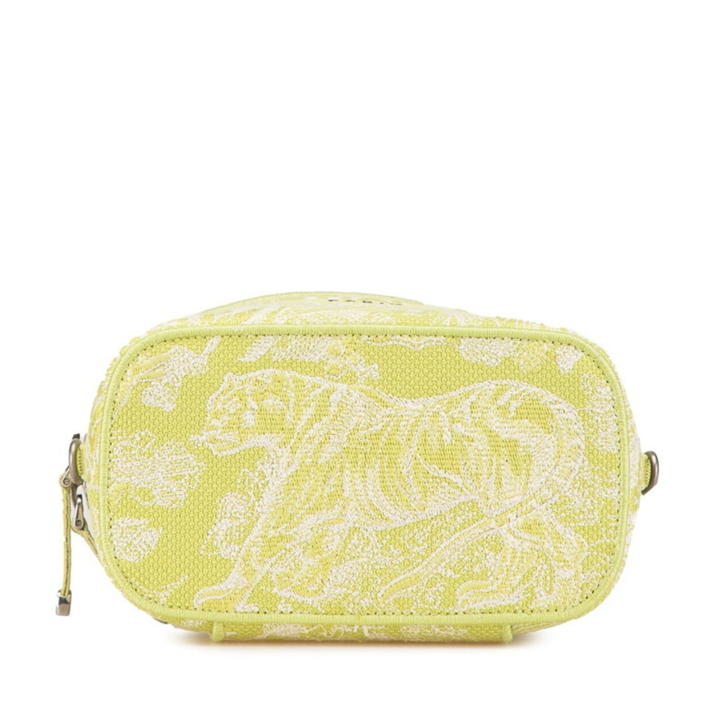 Christian Dior Green Jacquard Handbag Shoulder Bag Vanity Bag ()