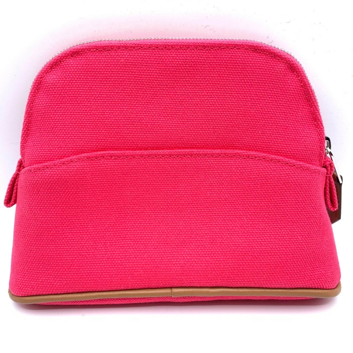 Hermes Pink Canvas Pouch ( )