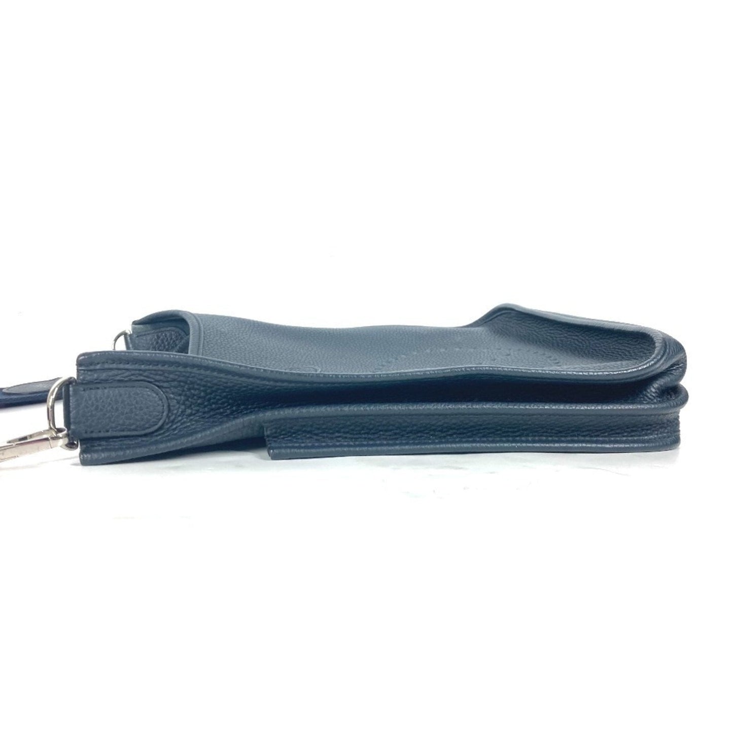 Hermes Navy Taurillon Clemence Leather Shoulder Bag ( )