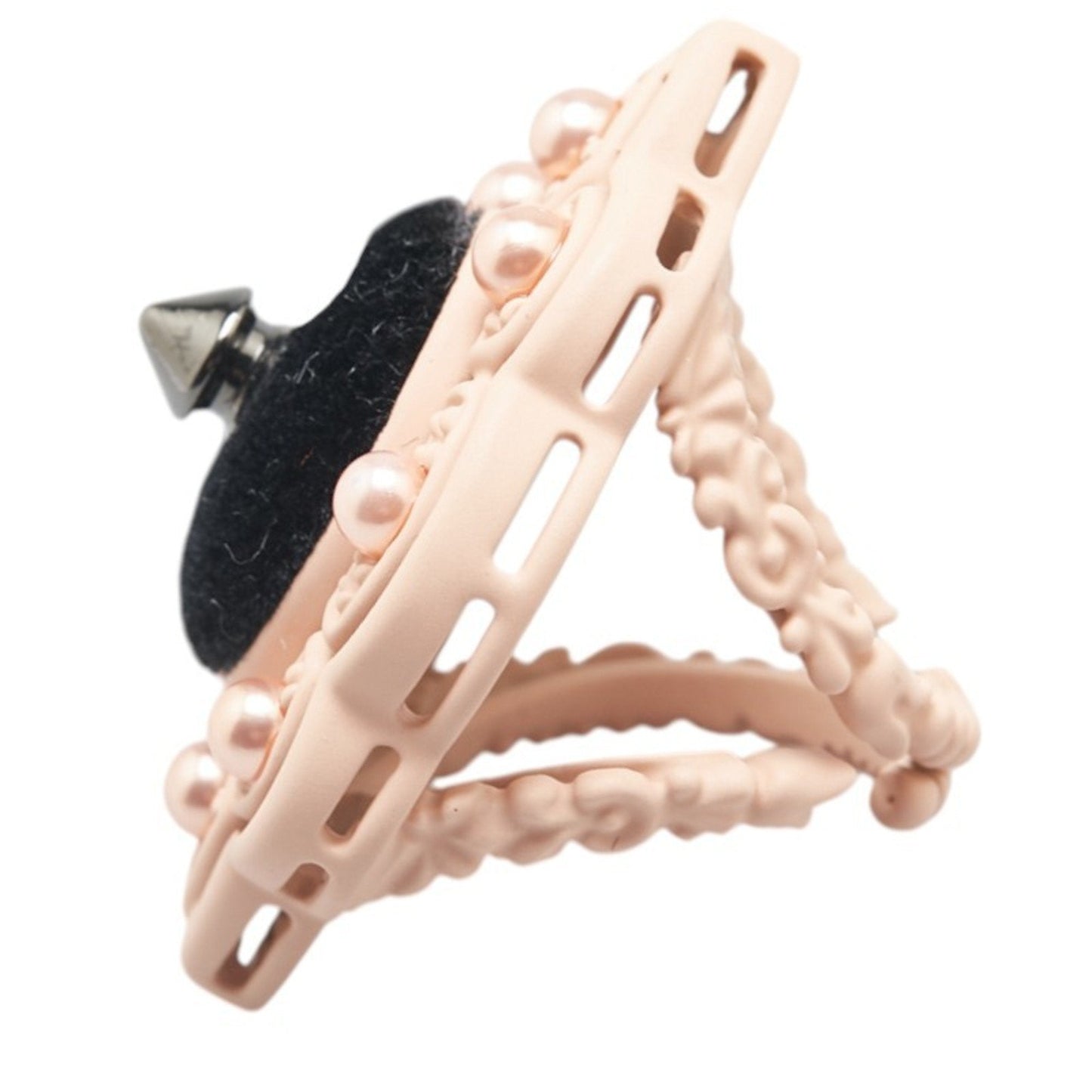 Gucci Pink Artificial Pearl Plastic Band Ring ( )