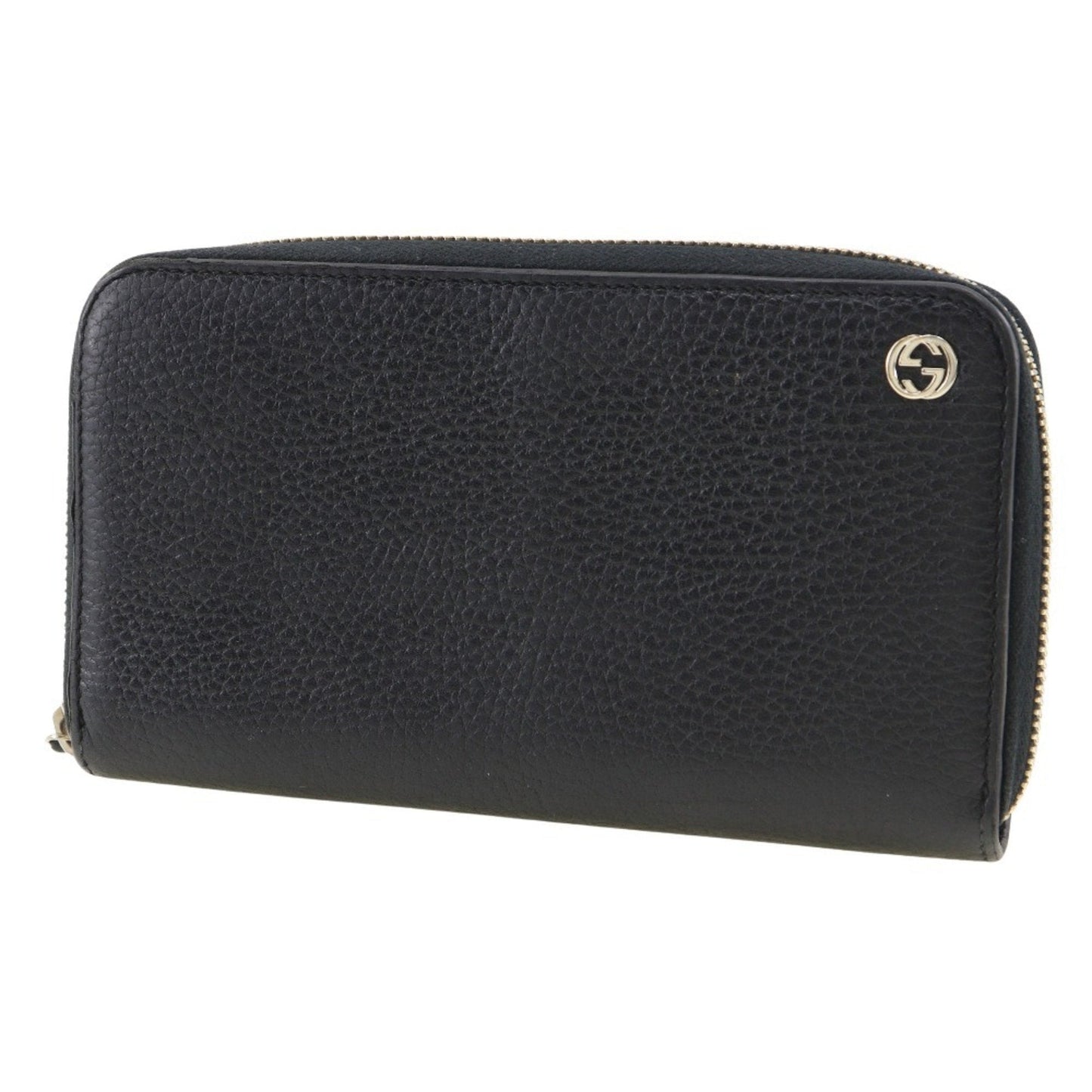 Gucci Black Leather Long Wallet (Bi-Fold) ( )