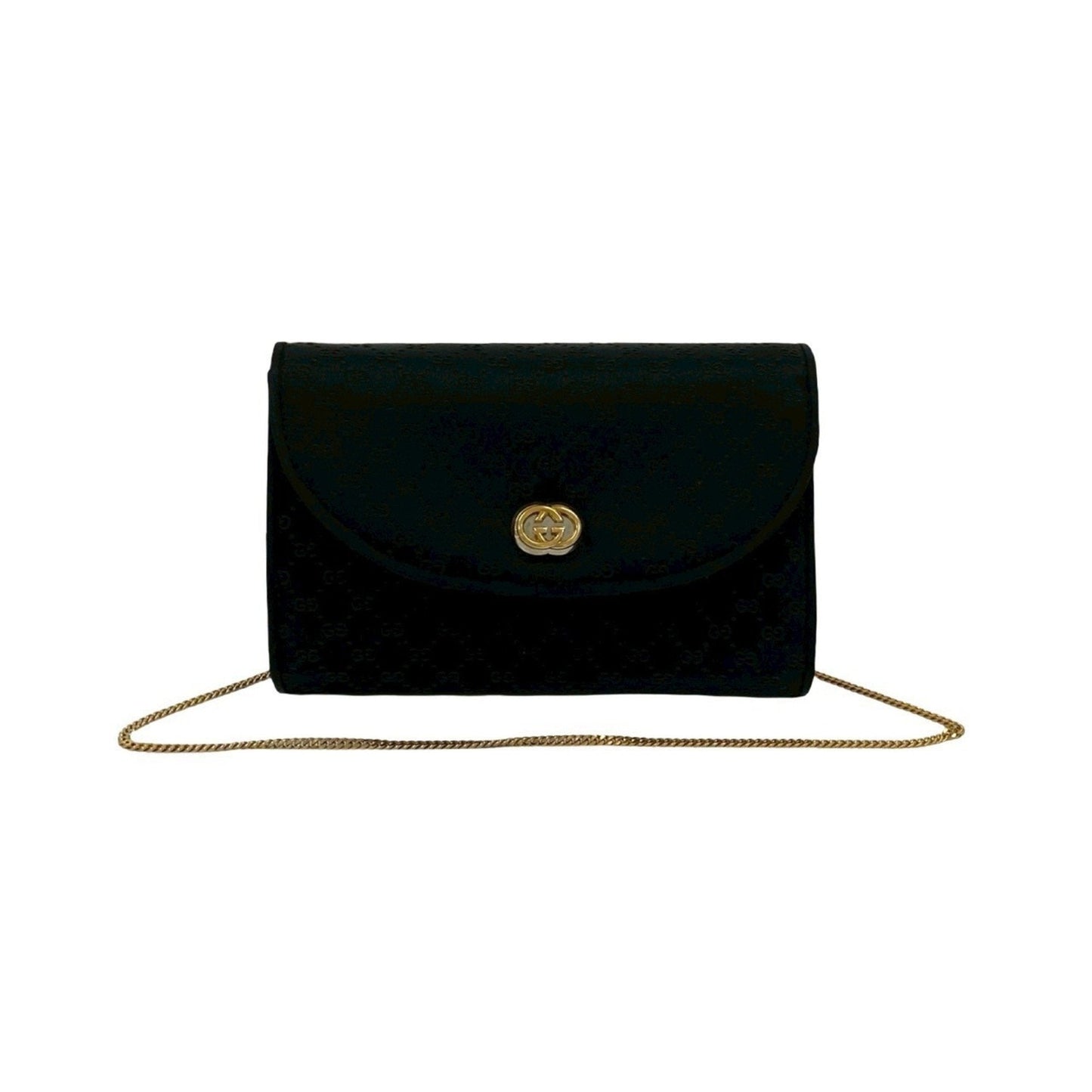 Gucci Black Satin Shoulder Bag ( )