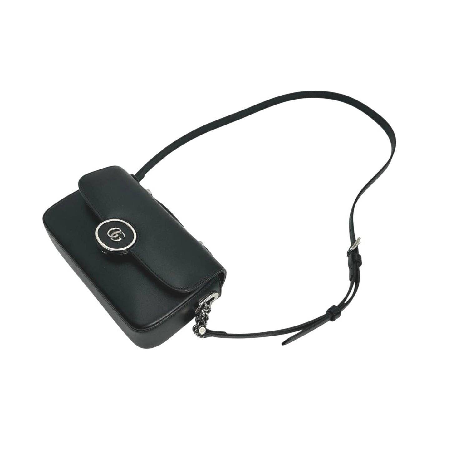 Gucci Black Leather Shoulder Bag ( )