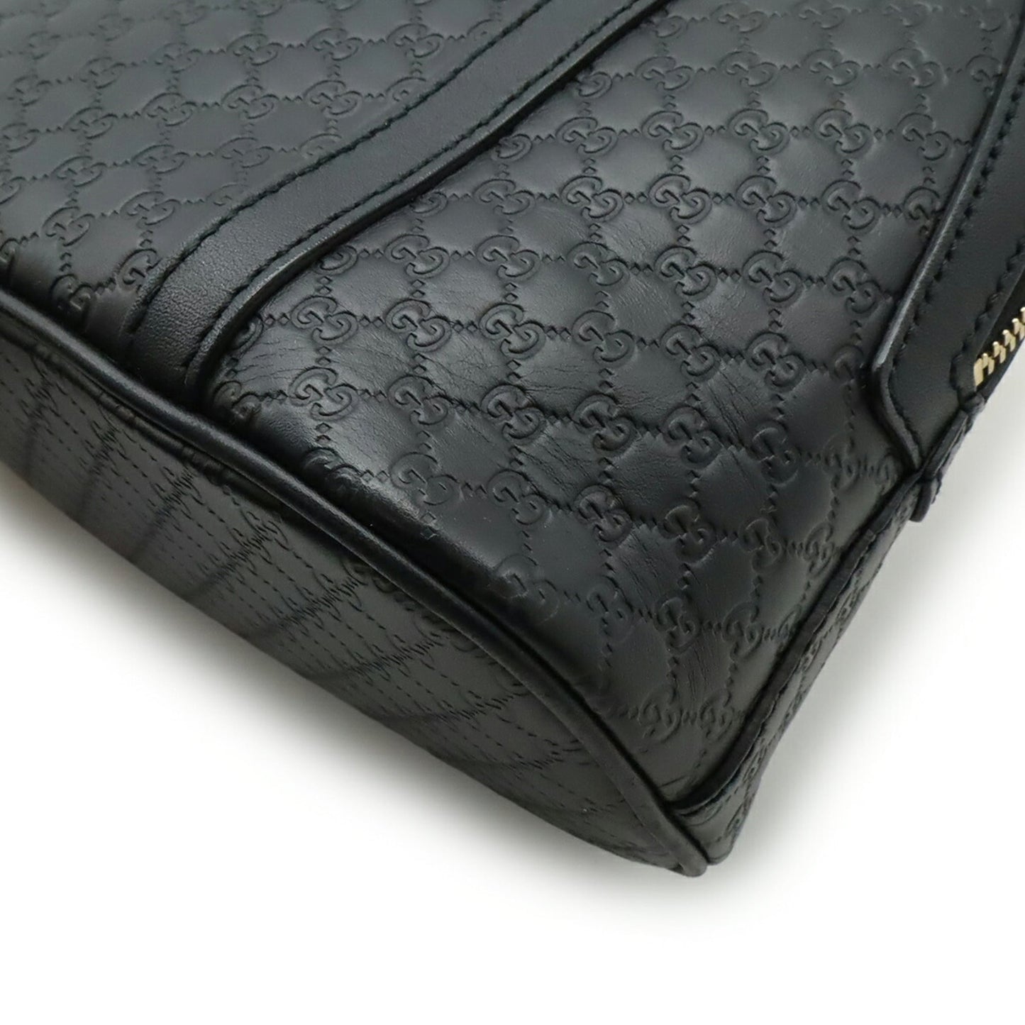 Gucci Black Leather Handbag Shoulder Bag ( )