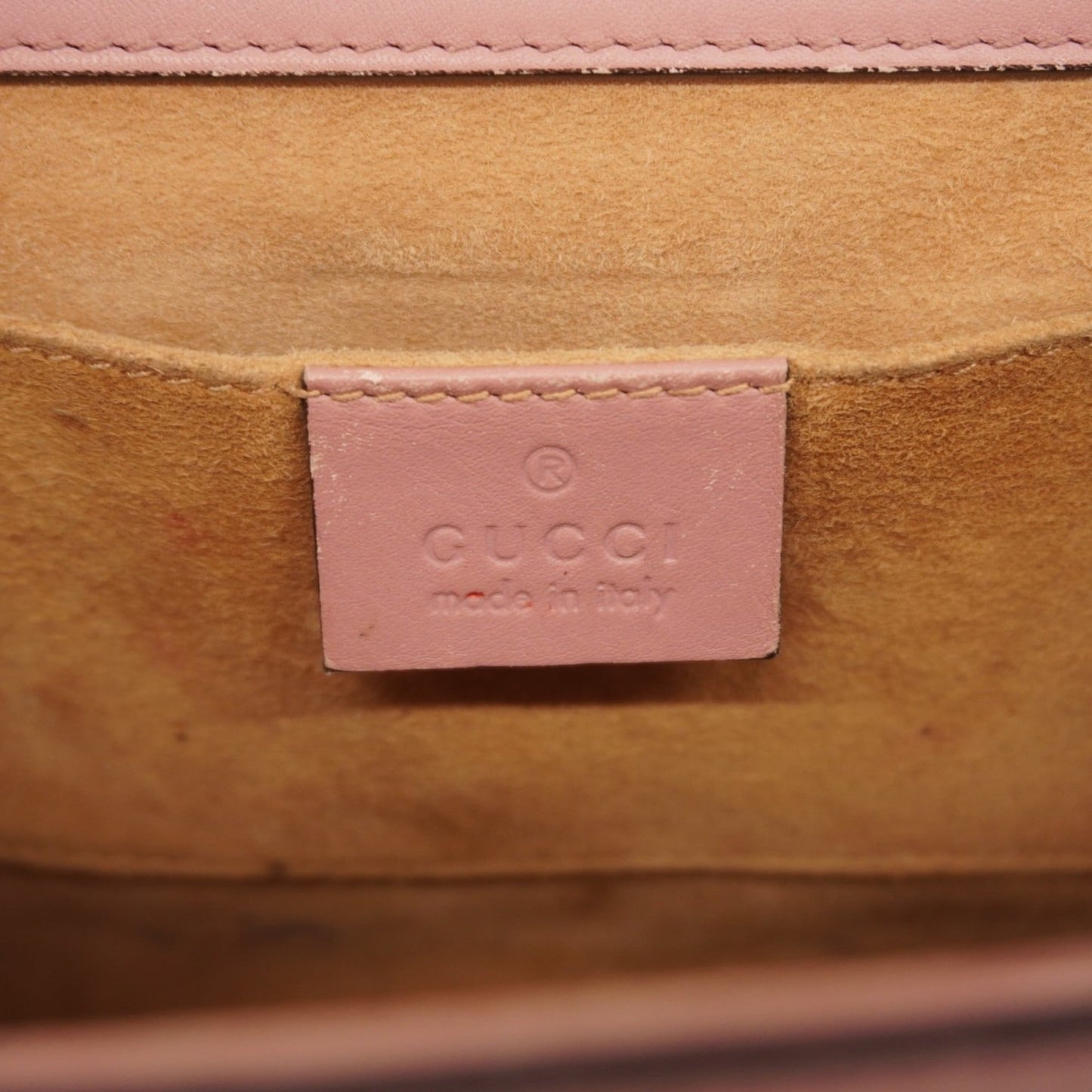 Gucci Pink Leather Shoulder Bag ( )