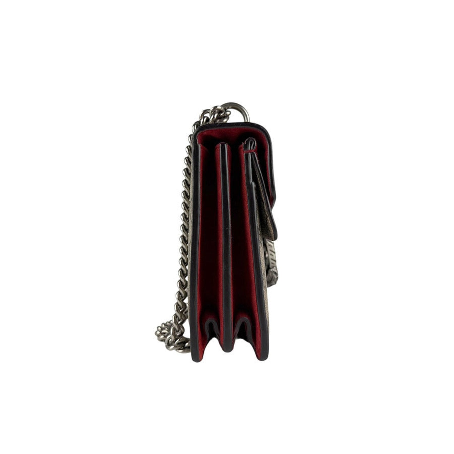 Gucci Brown Red Color Gg Supreme Shoulder Bag ( )