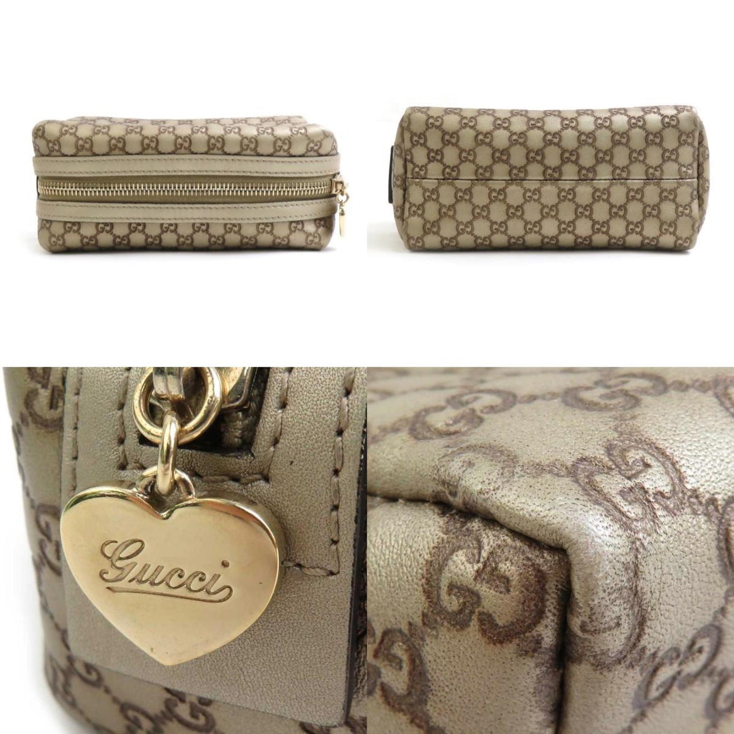 Gucci Gold Leather Pouch ( )